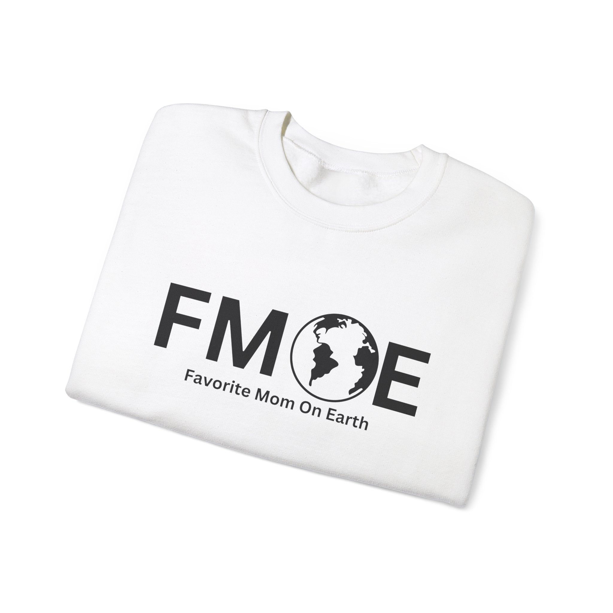 Favorite Mom On Earth (FMOE) Unisex Heavy Blend™ Crewneck Sweatshirt – Cozy and Durable