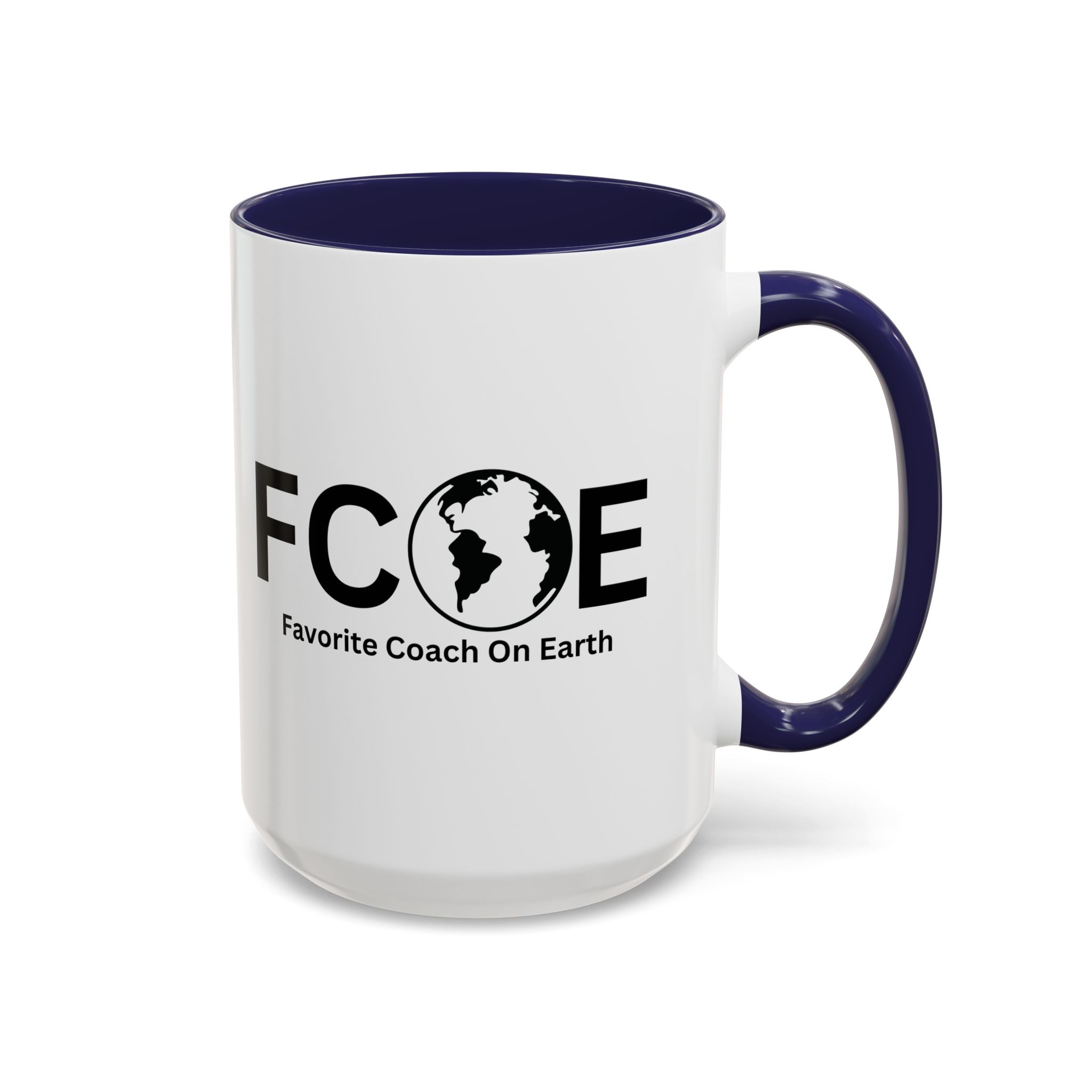 Favorite Coach On Earth (FCOE) Accent Coffee Mug (11oz, 15oz)