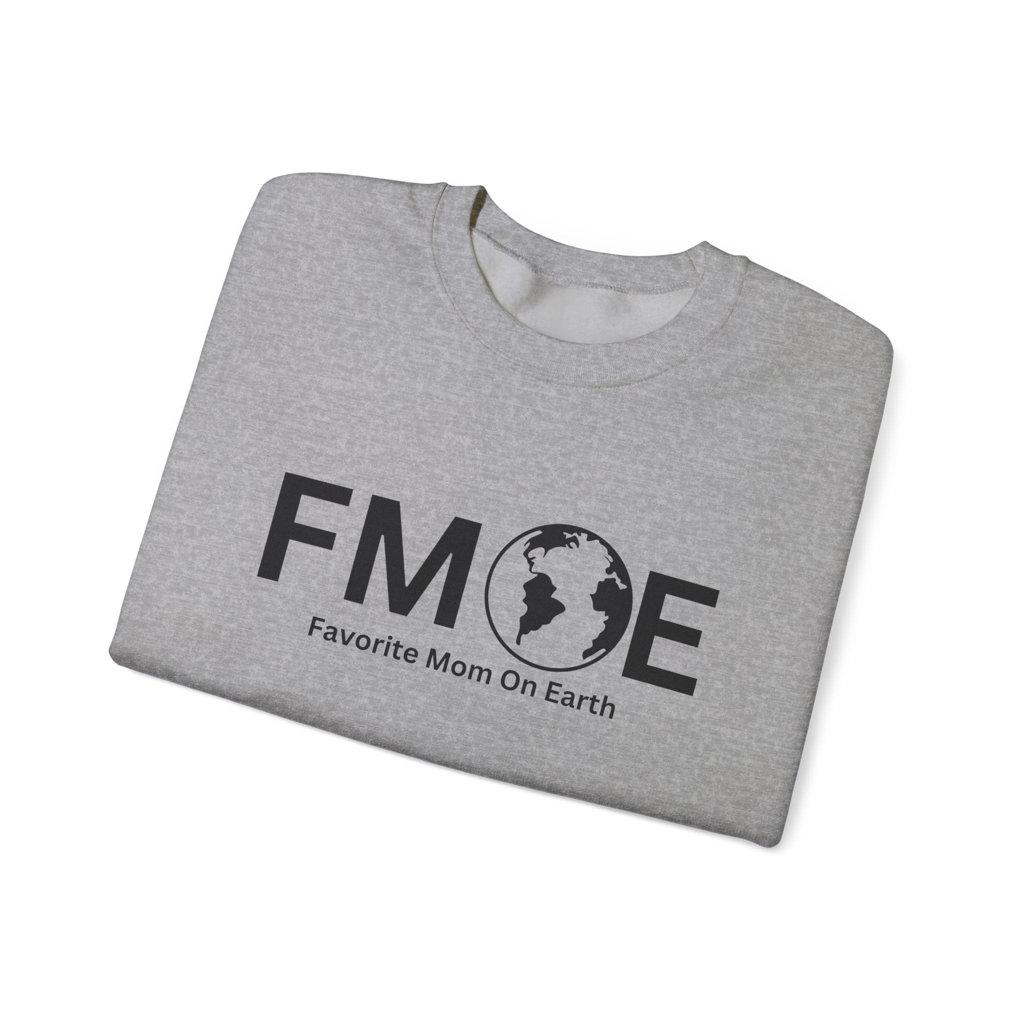 Favorite Mom On Earth (FMOE) Unisex Heavy Blend™ Crewneck Sweatshirt – Cozy and Durable