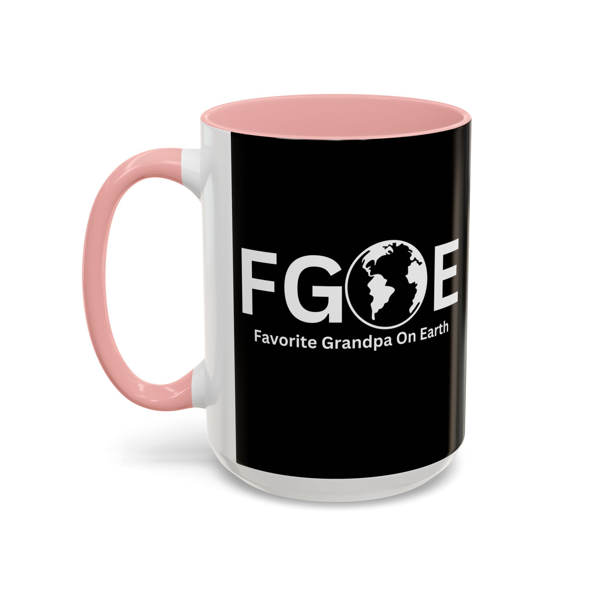 Favorite Grandpa On Earth (FGOE) Accent Coffee Mug (11oz, 15oz)