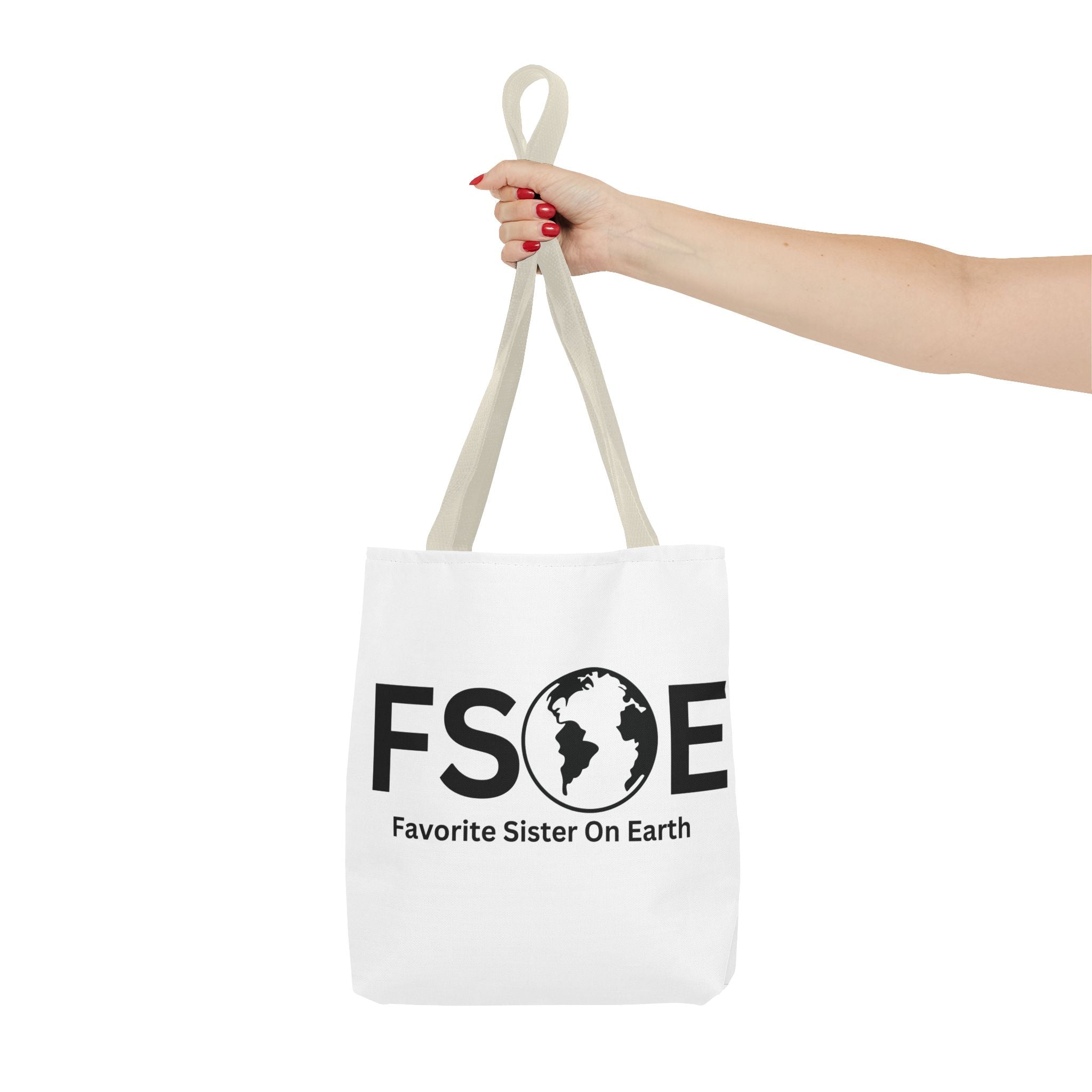 Favorite Sister On Earth (FSOE) Tote Bag - Custom Printed Stylish and Functional Tote
