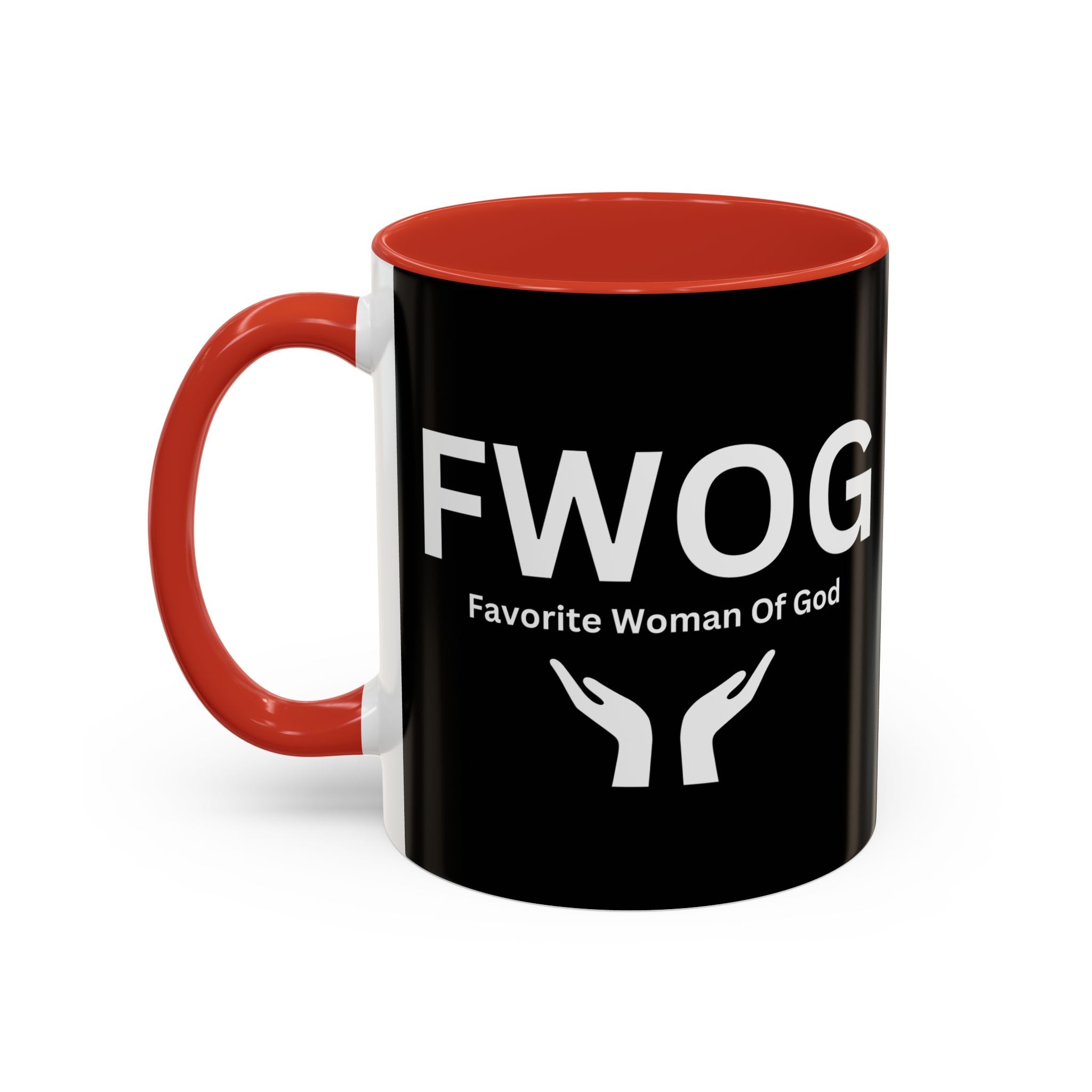 Favorite Woman of God (FWOG) Accent Coffee Mug (11oz, 15oz)