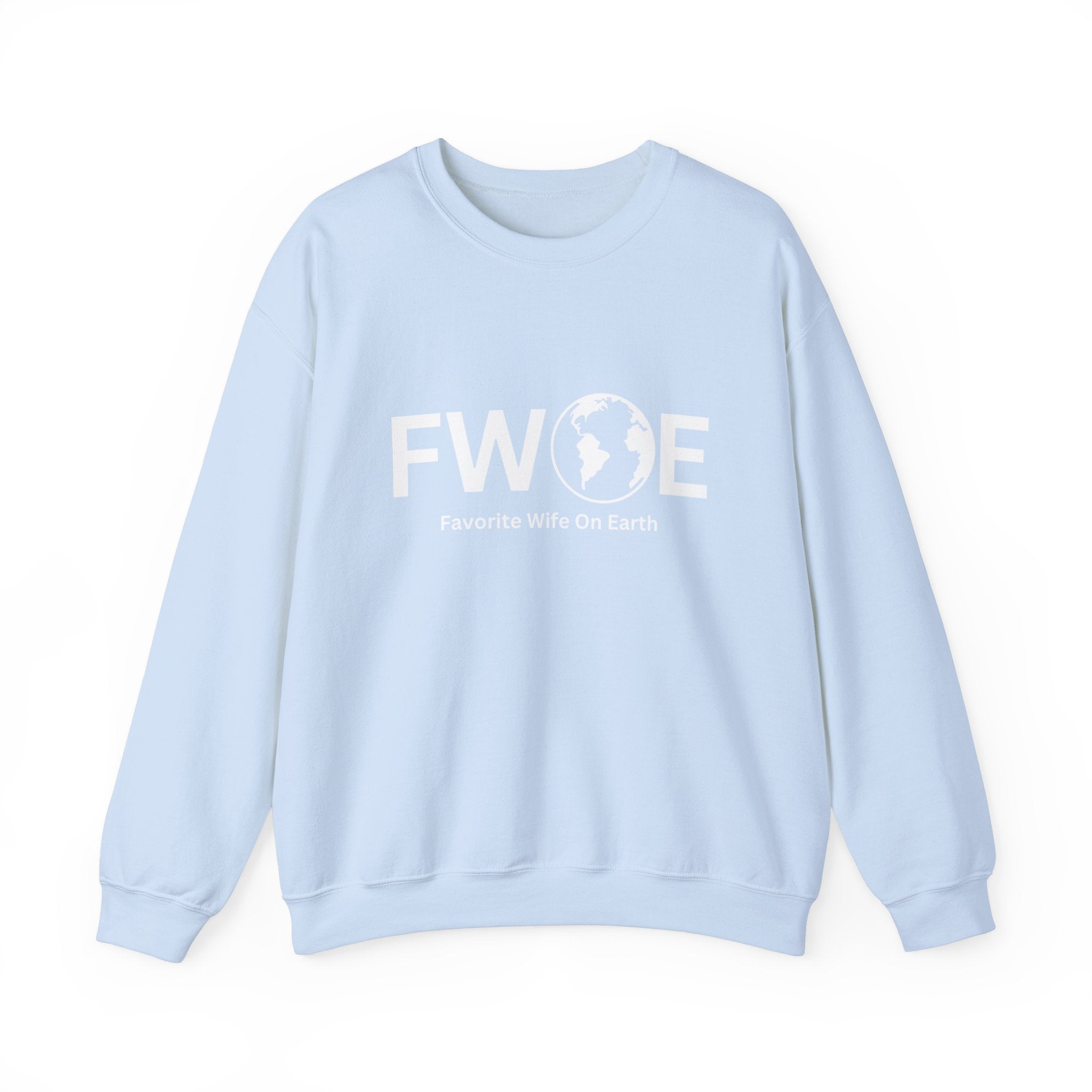 Favorite Wife On Earth (FWOE) Crewneck Sweatshirt - Cozy and Stylish Hoodie for Cold Days