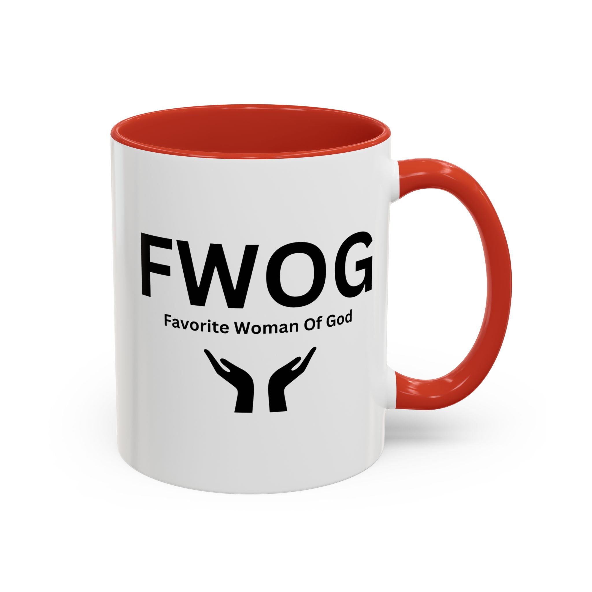 Favorite Woman of God (FWOG) Accent Coffee Mug (11, 15oz)