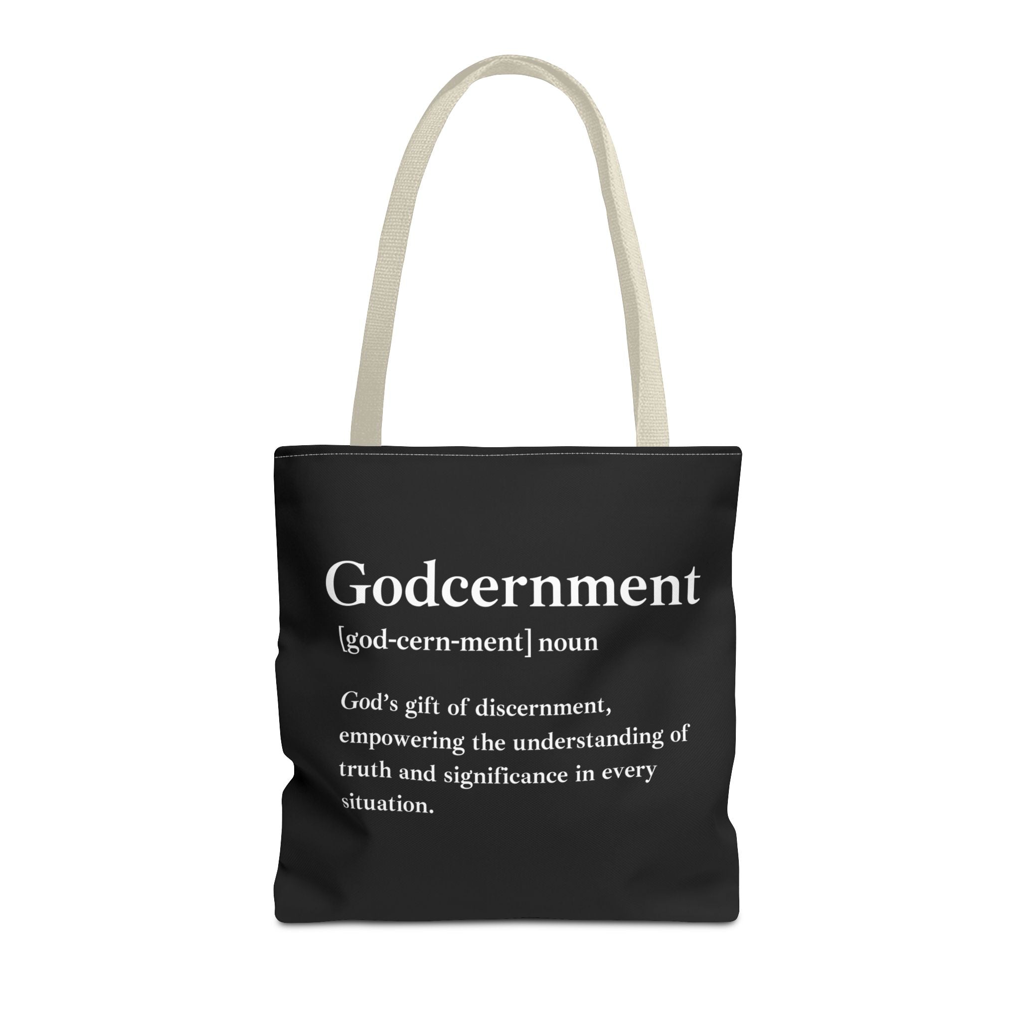 Godcernment Tote Bag - Custom Printed Stylish and Functional Tote