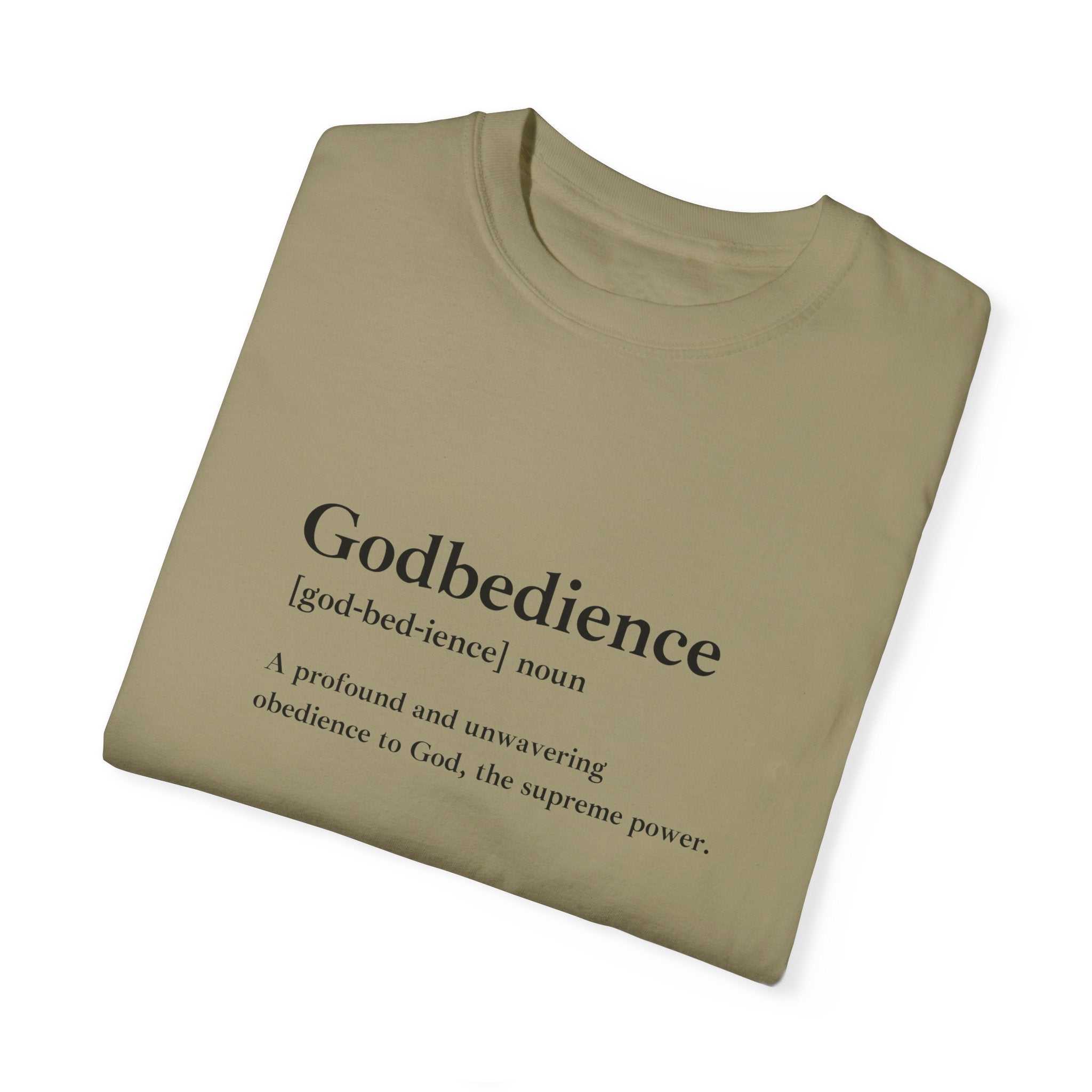 Godbedience Garment-Dyed T-Shirt | Comfort Colors 1717 | Soft-Washed & Customizable