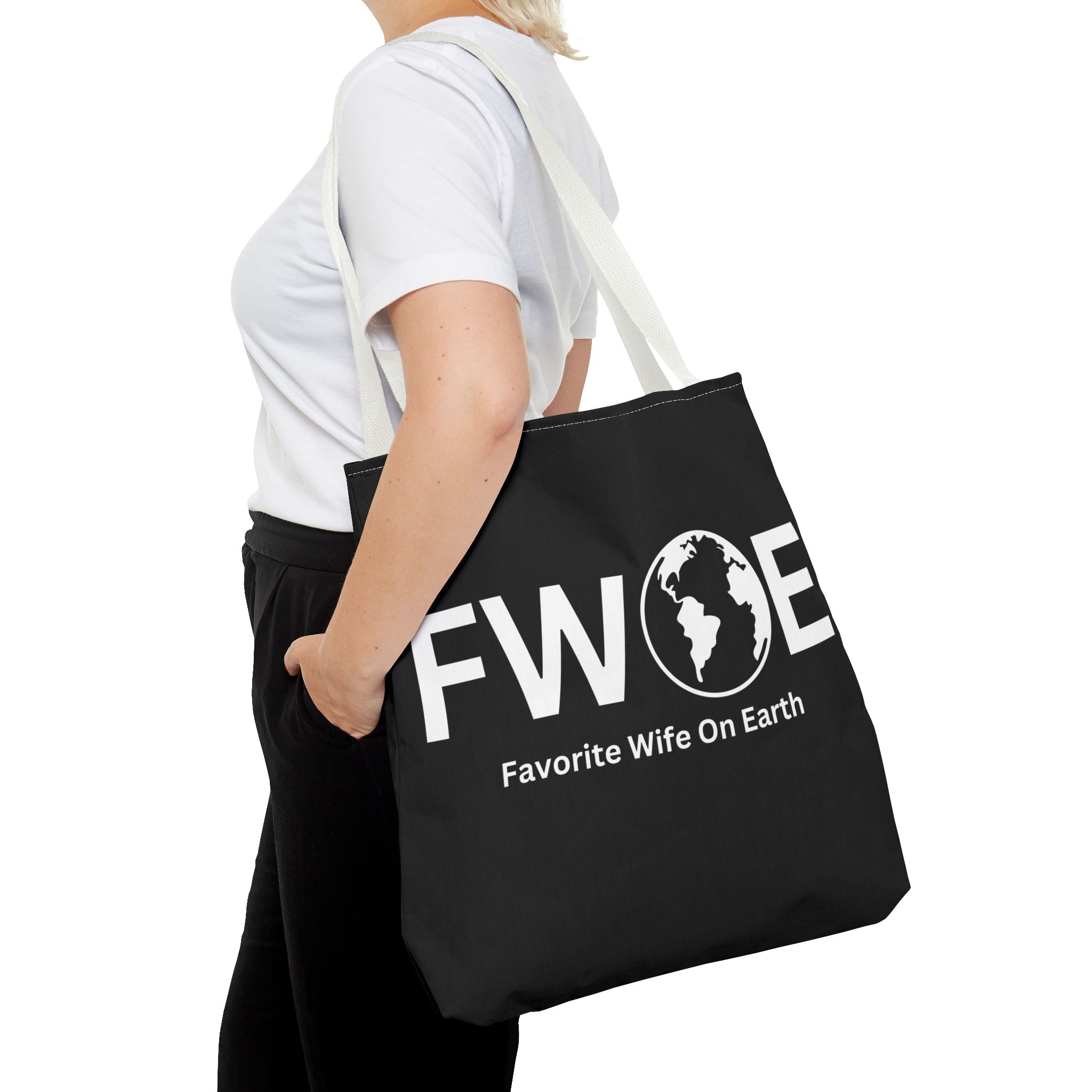 Favorite Wife On Earth (FWOE) Tote Bag - Custom Printed Stylish and Functional Tote
