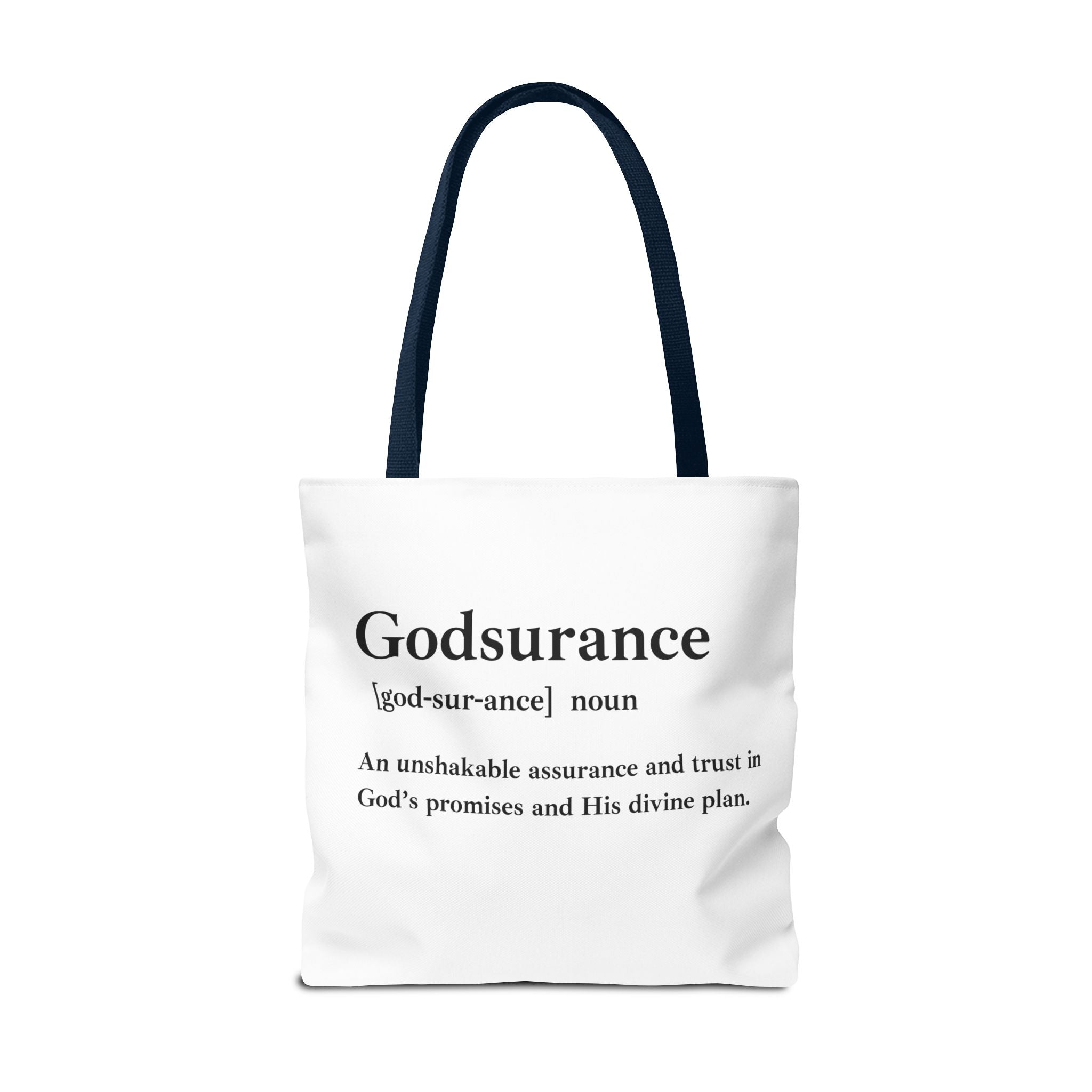 Godsurance Tote Bag - Custom Printed Stylish and Functional Tote