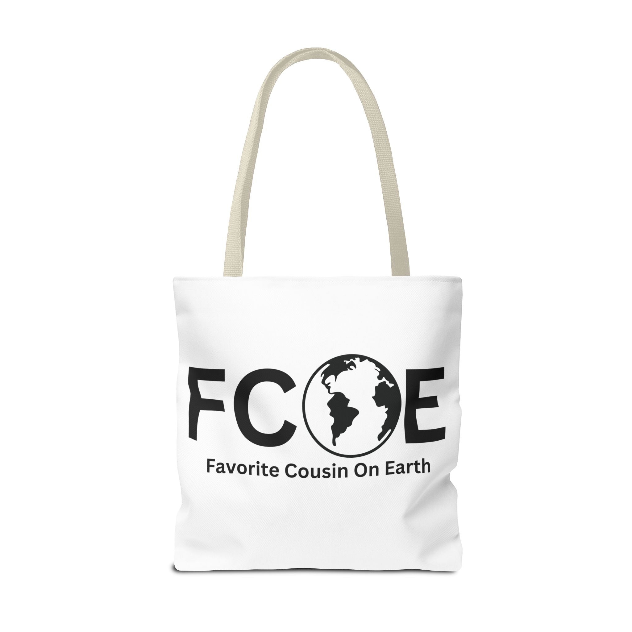 Favorite Cousin On Earth (FCOE) Tote Bag - Custom Printed Stylish and Functional Tote