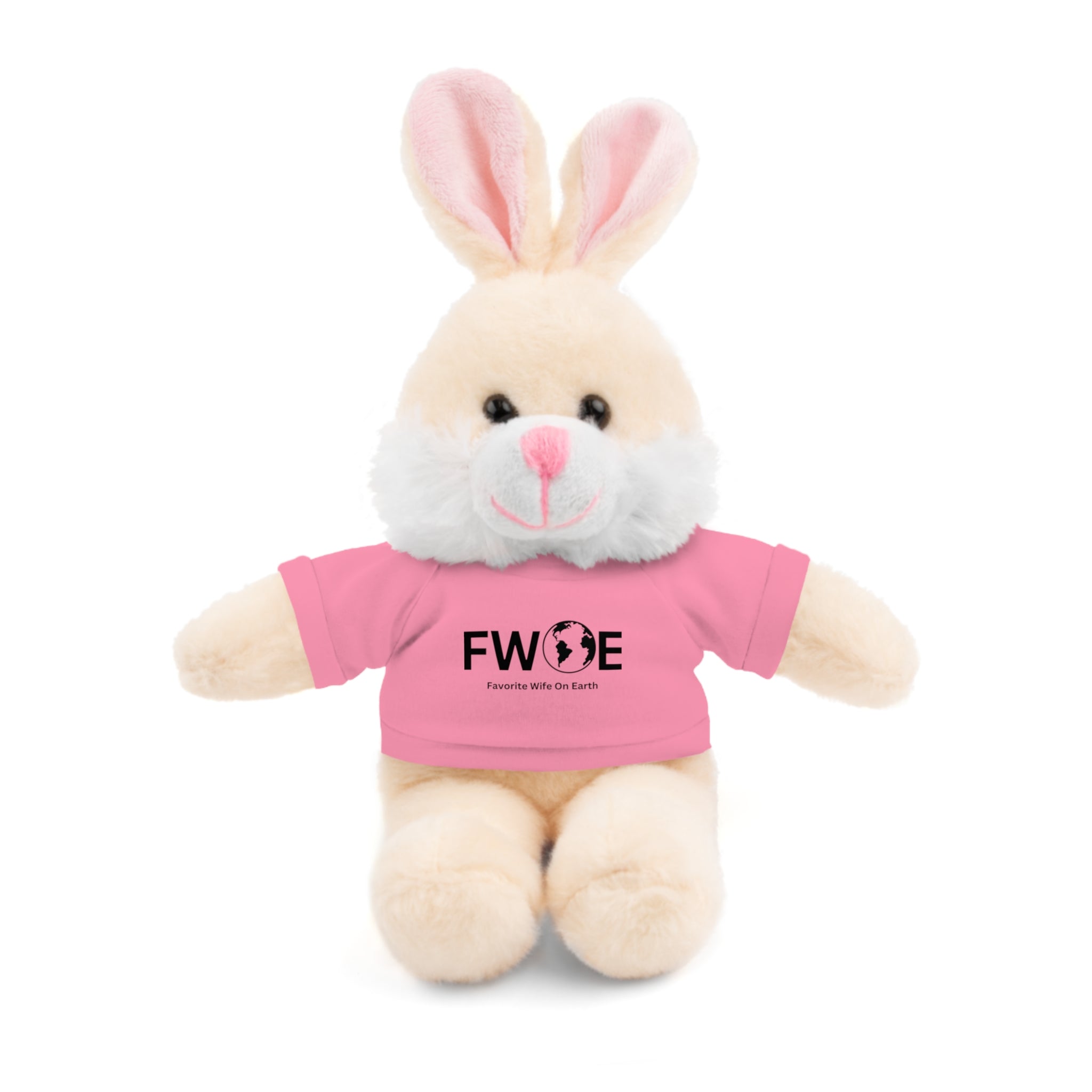 Stuffed Animal Gift – Favorite Wife on Earth (FWOE) – Customizable T-Shirt & Animal