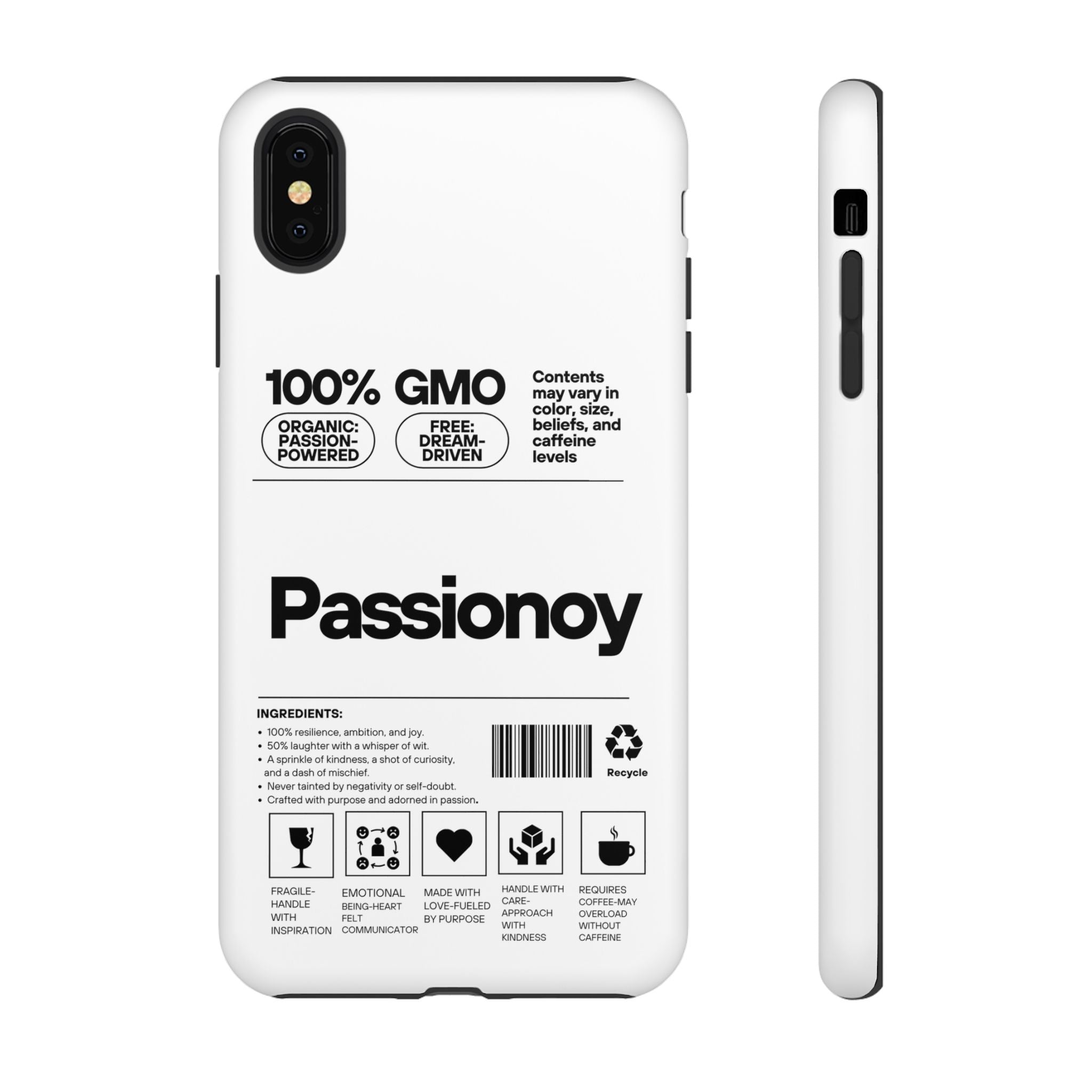Passionoy Label Tough Cases - Custom Protective Phone Cases for iPhone, Samsung Galaxy, and Google Pixel