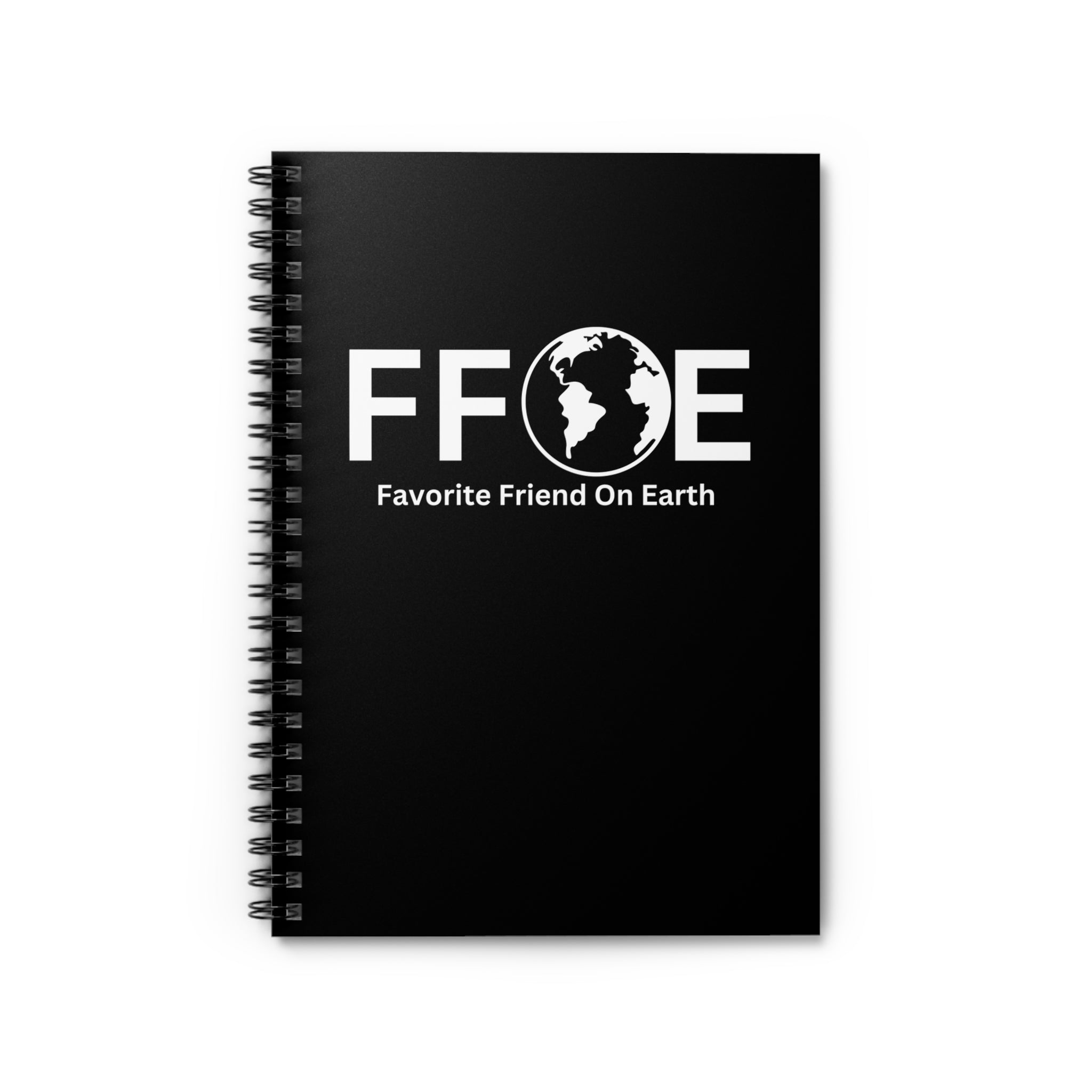 Favorite Friend On Earth (FFOE) Spiral Notebook - 118 Page Ruled Line Notebook for Everyday Use