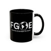 Favorite Grandpa On Earth (FGOE) Accent Coffee Mug (11oz, 15oz)