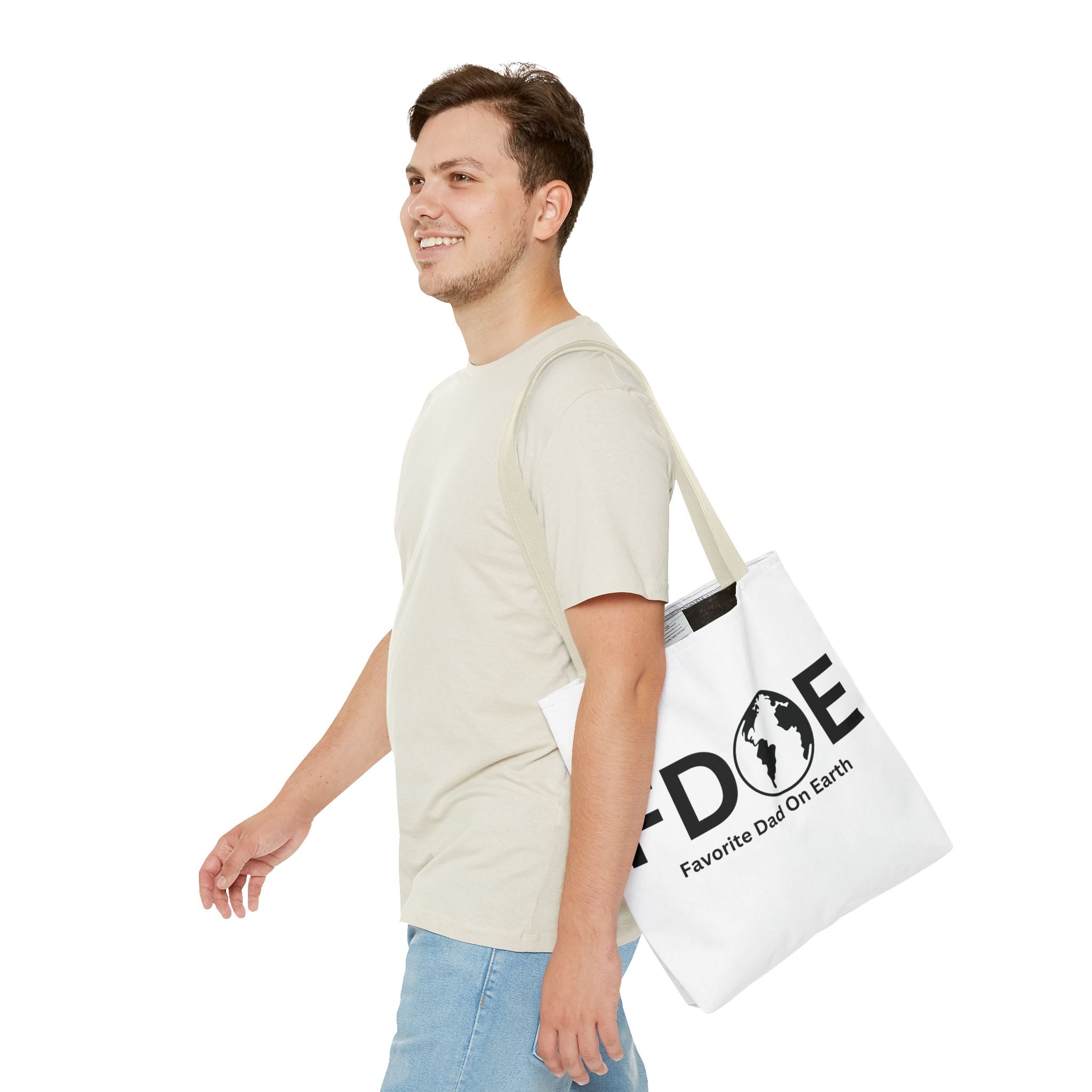 Favorite Dad On Earth (FDOE) Tote Bag- Custom Printed Stylish and Functional Tote
