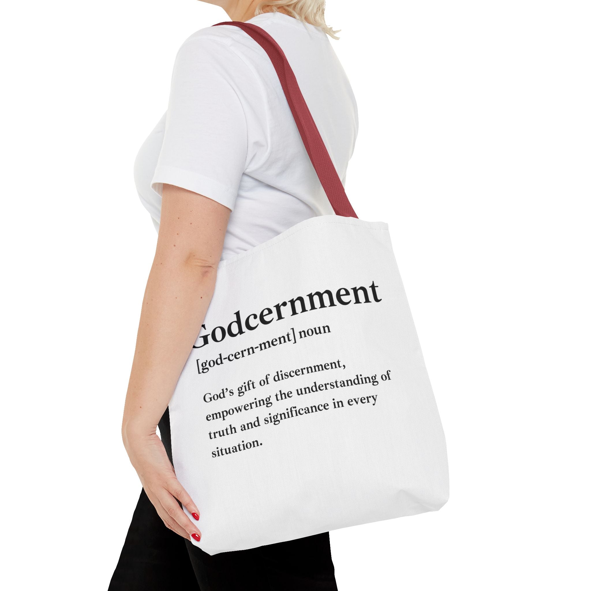 Godcernment Tote Bag - Custom Printed Stylish and Functional Tote