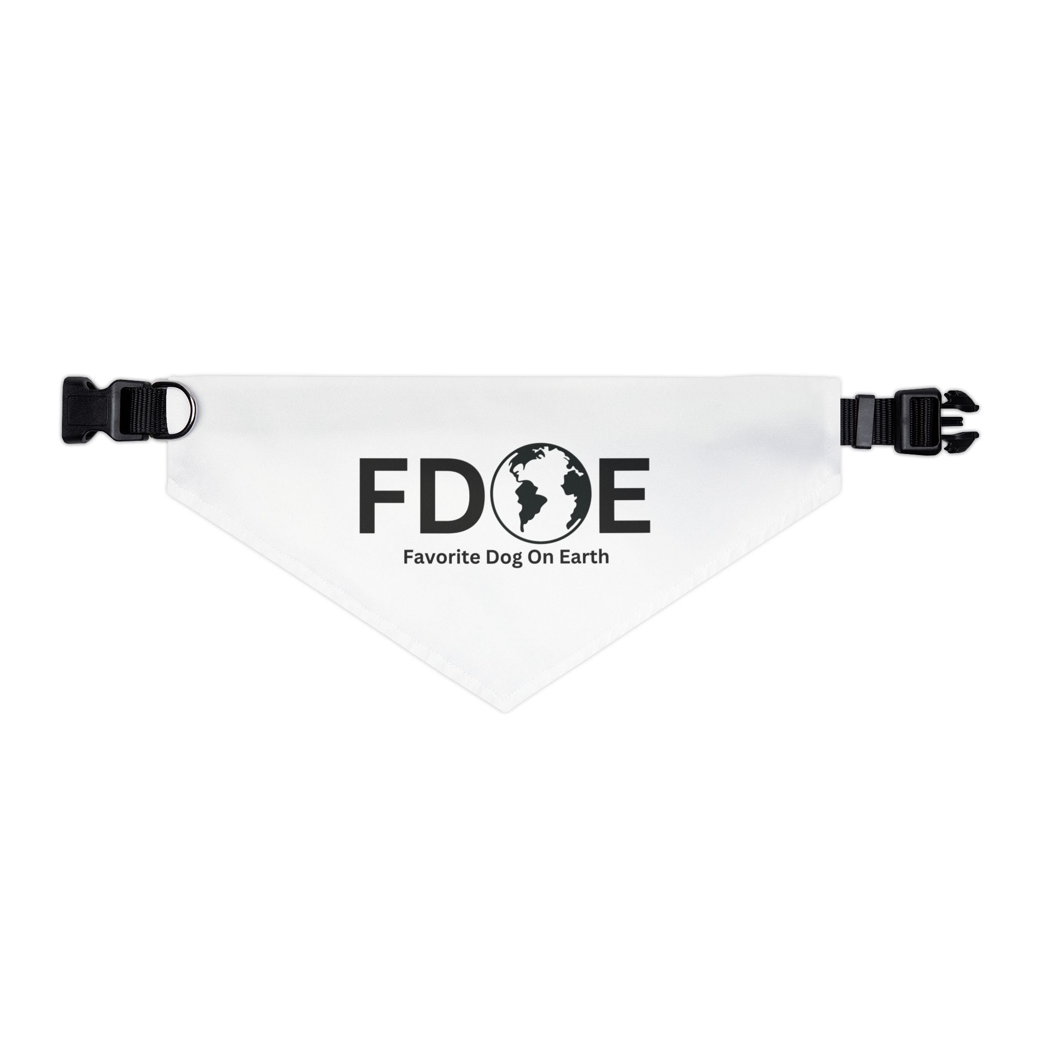 Favorite Dog on Earth (FDOE) Pet Bandana Collar – Fun & Durable Accessory