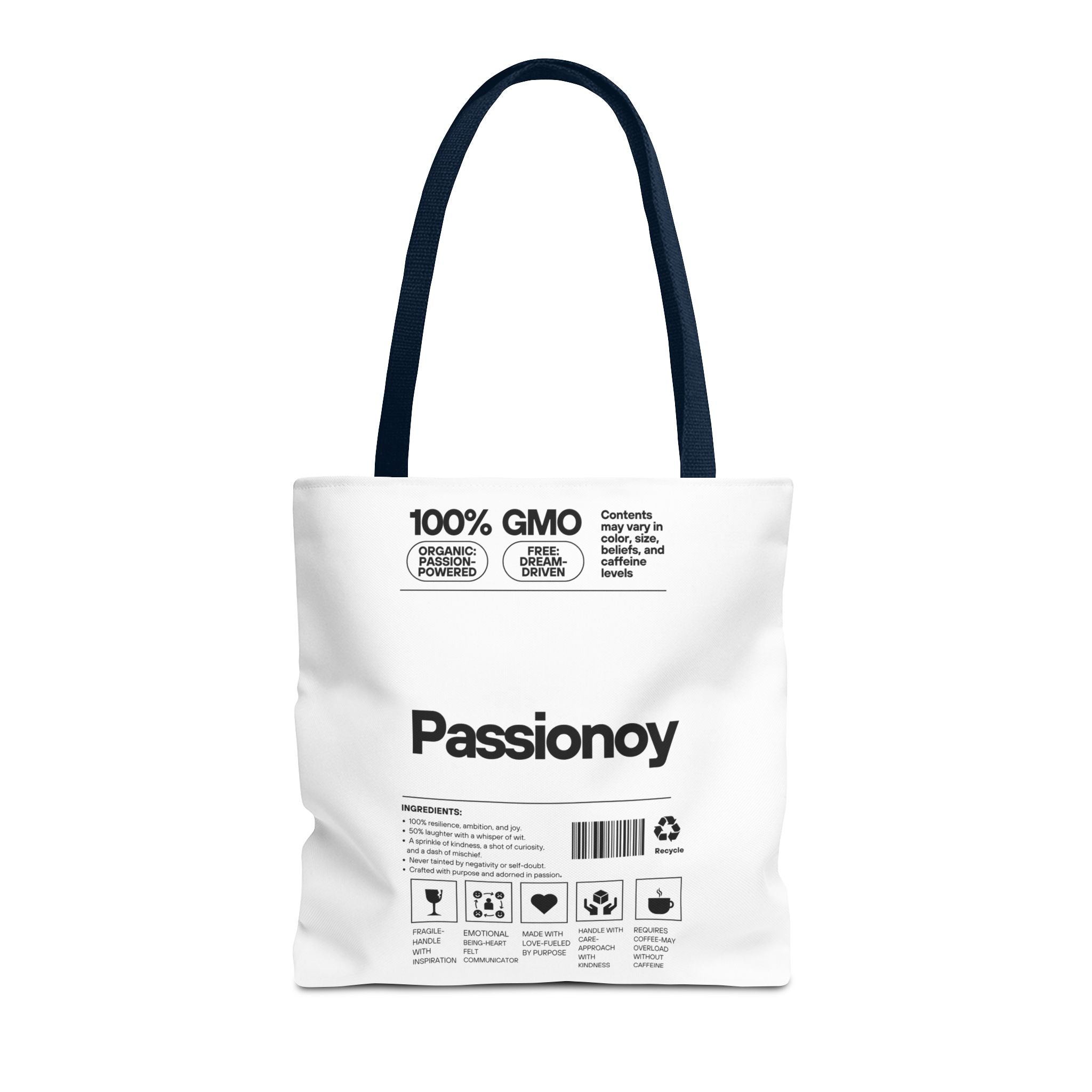 Passionoy Label Tote Bag - Custom Printed Stylish and Functional Tote