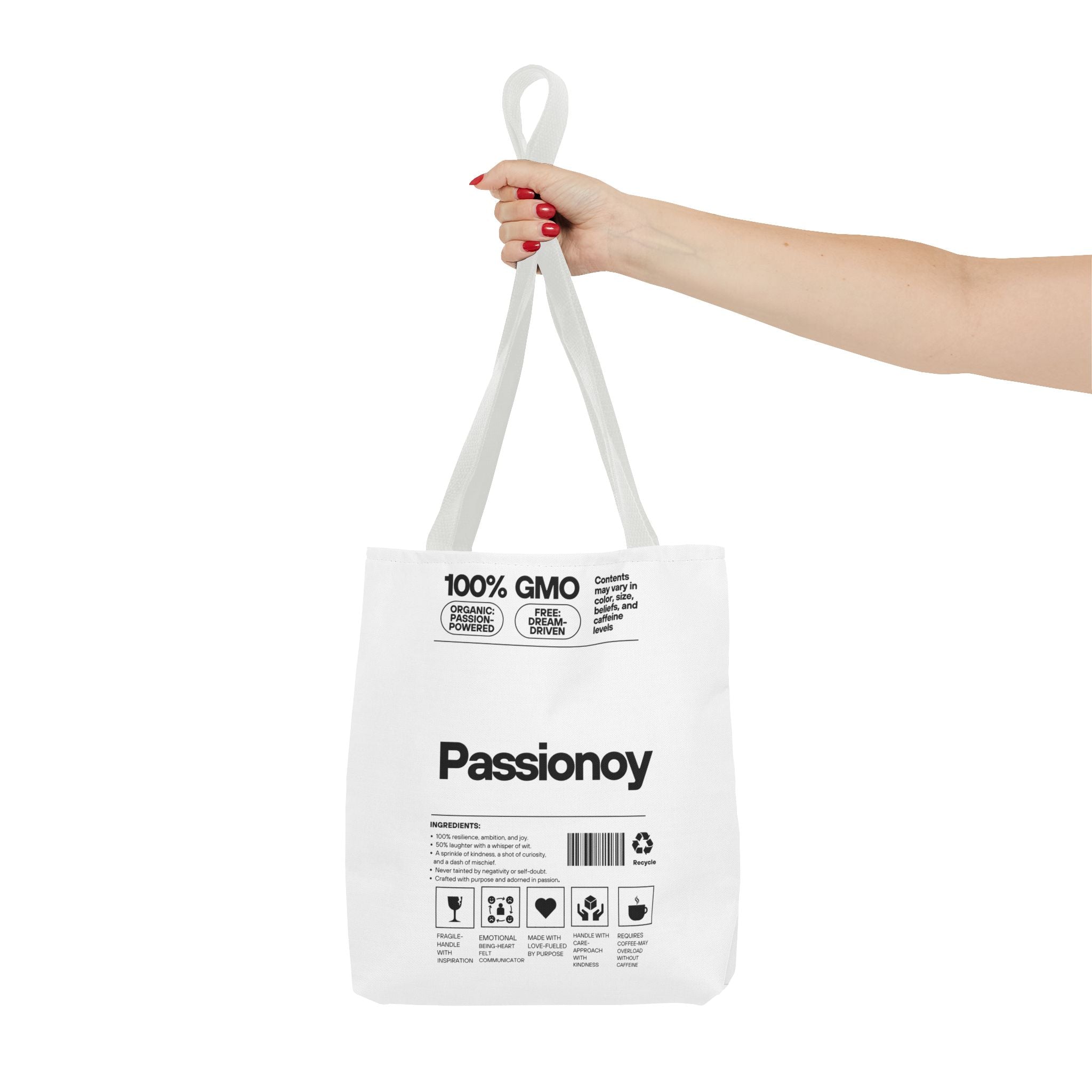 Passionoy Label Tote Bag - Custom Printed Stylish and Functional Tote
