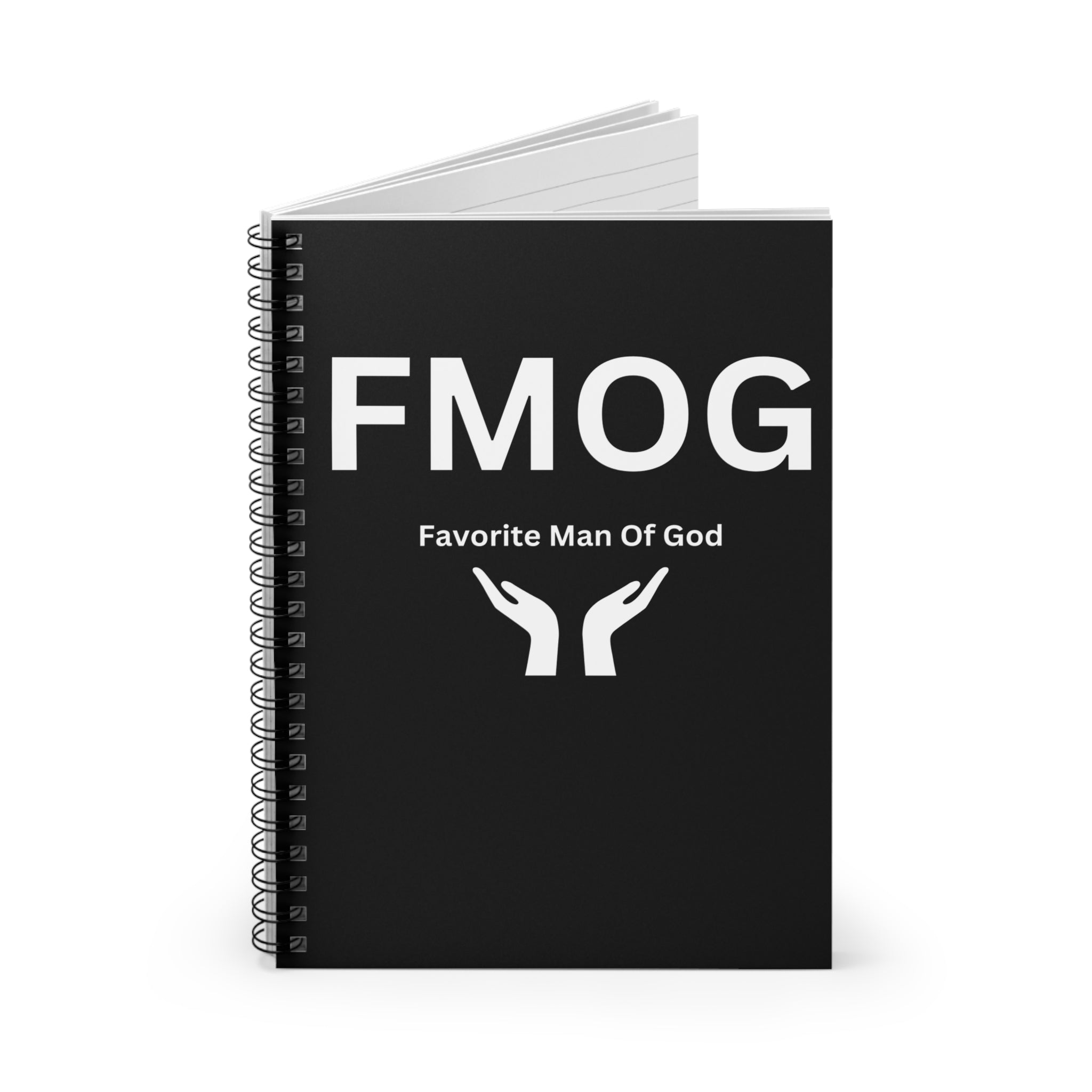 Favorite Man of God (FMOG) Spiral Notebook - 118 Page Ruled Line Notebook for Everyday Use
