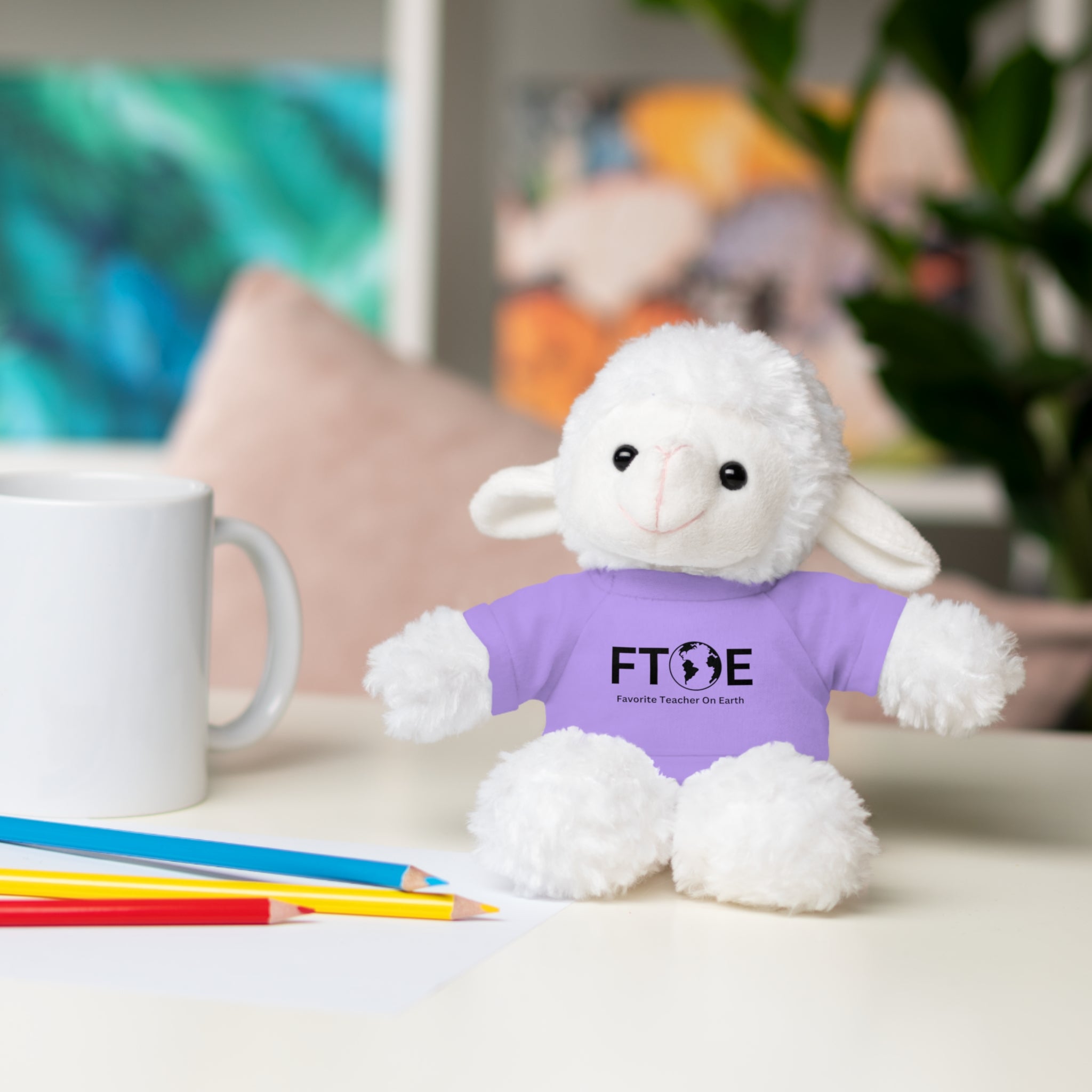 Stuffed Animal Gift – Favorite Teacher on Earth (FTOE) – Customizable T-Shirt & Animal