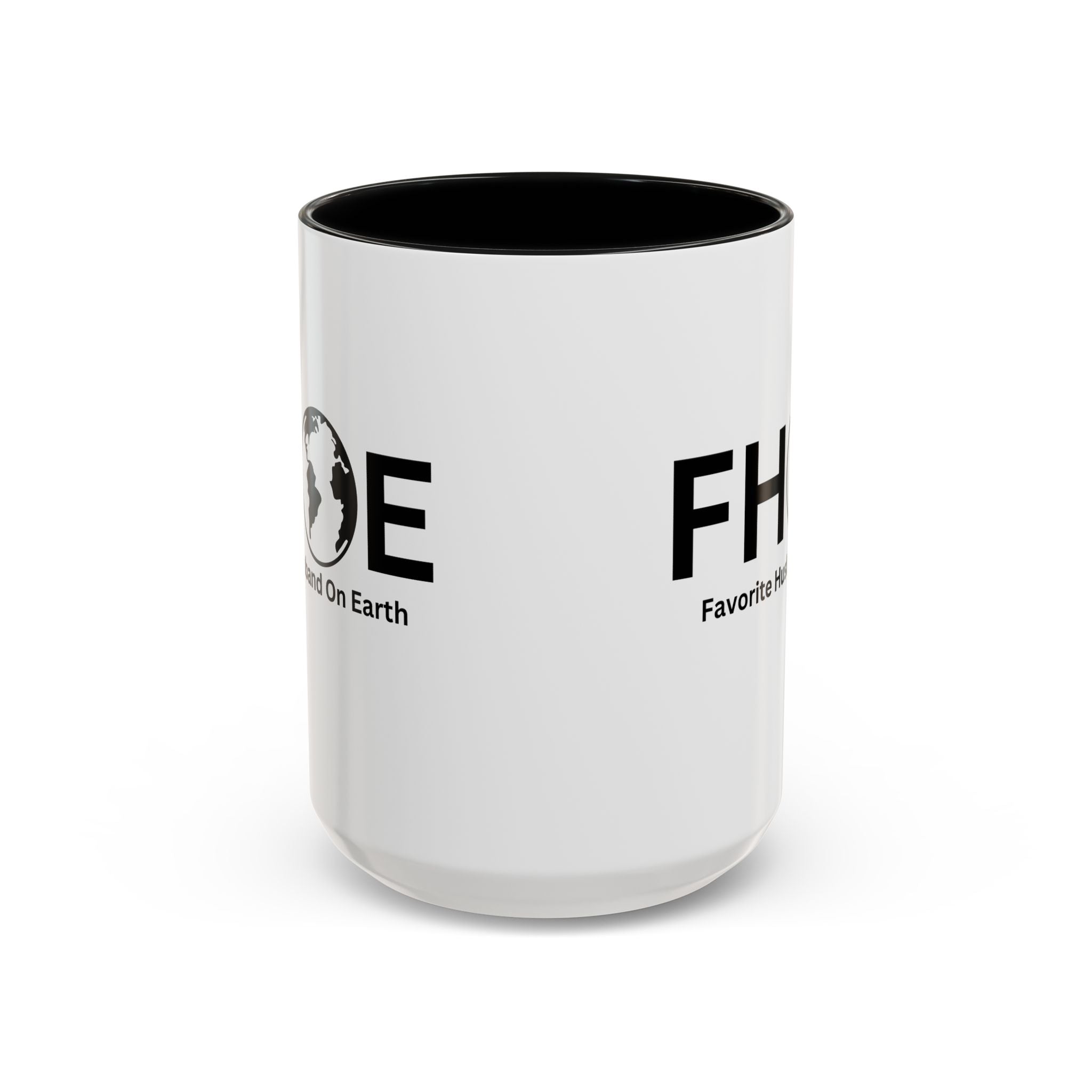 Favorite Husband On Earth (FHOE) Accent Coffee Mug (11oz, 15oz)