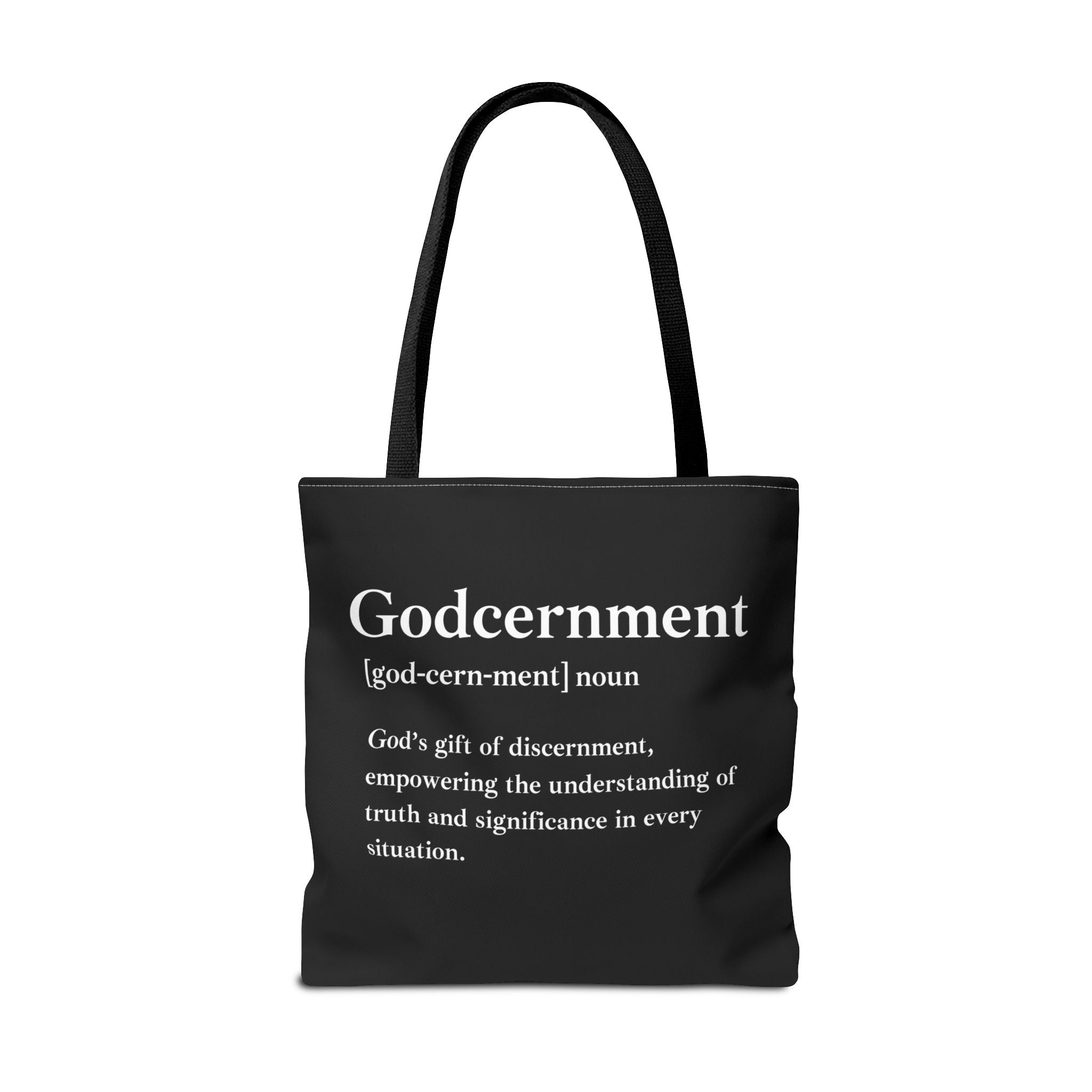 Godcernment Tote Bag - Custom Printed Stylish and Functional Tote