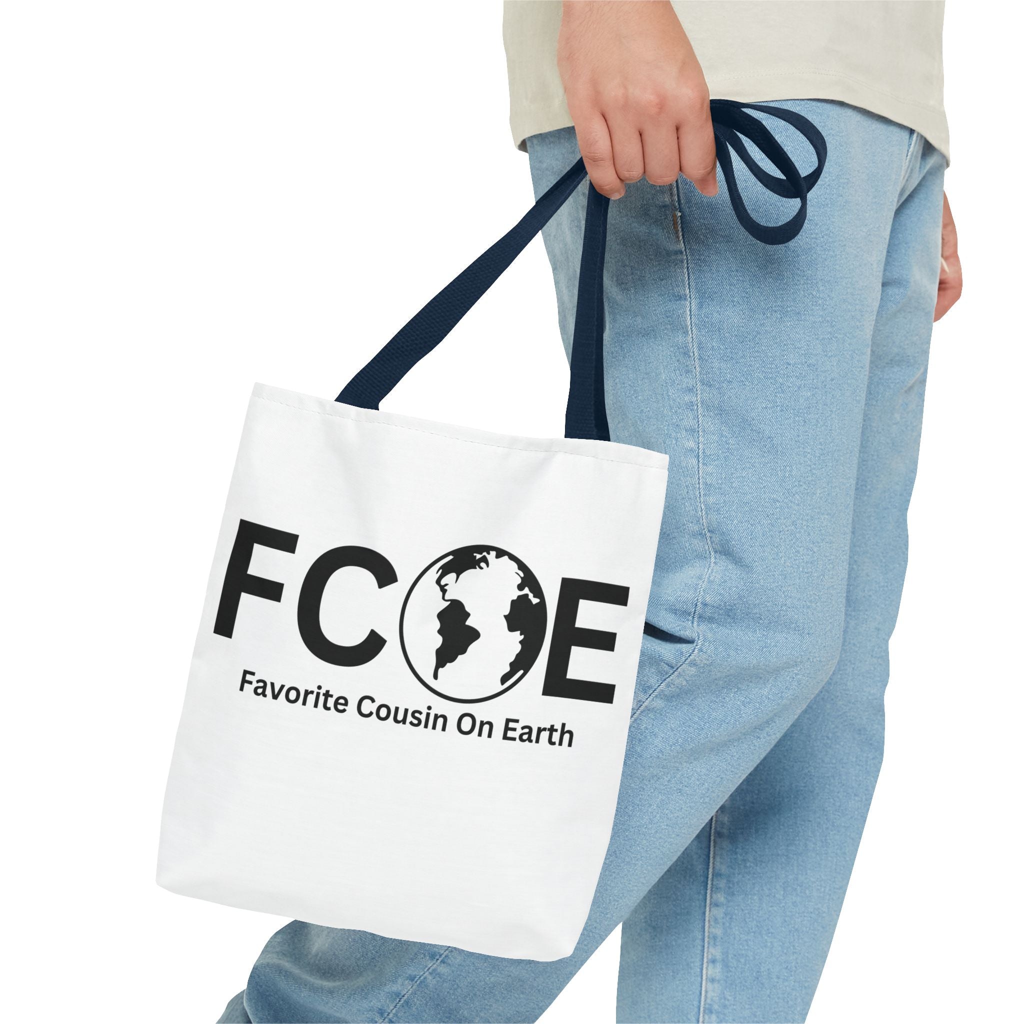 Favorite Cousin On Earth (FCOE) Tote Bag - Custom Printed Stylish and Functional Tote