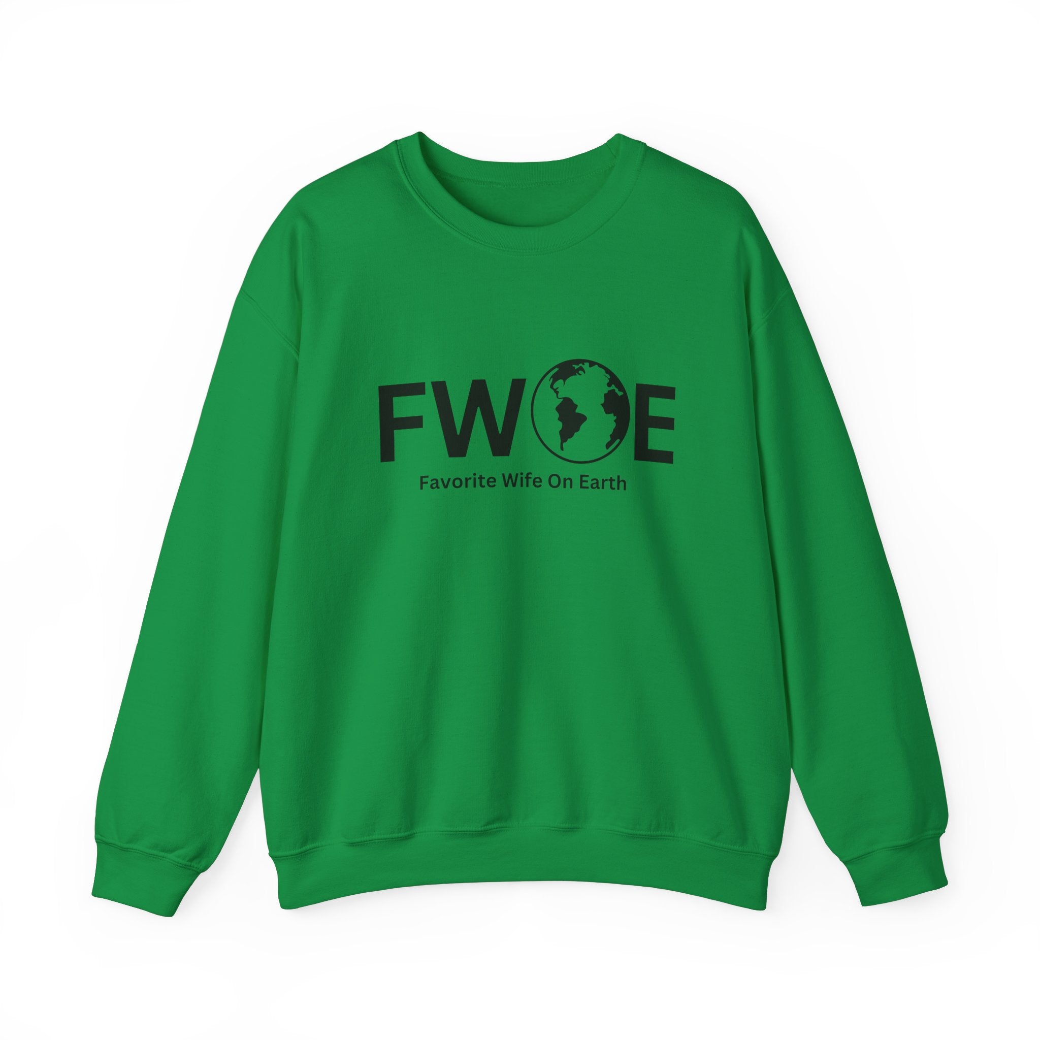 Favorite Wife On Earth (FWOE) Crewneck Sweatshirt - Cozy and Stylish Hoodie for Cold Days