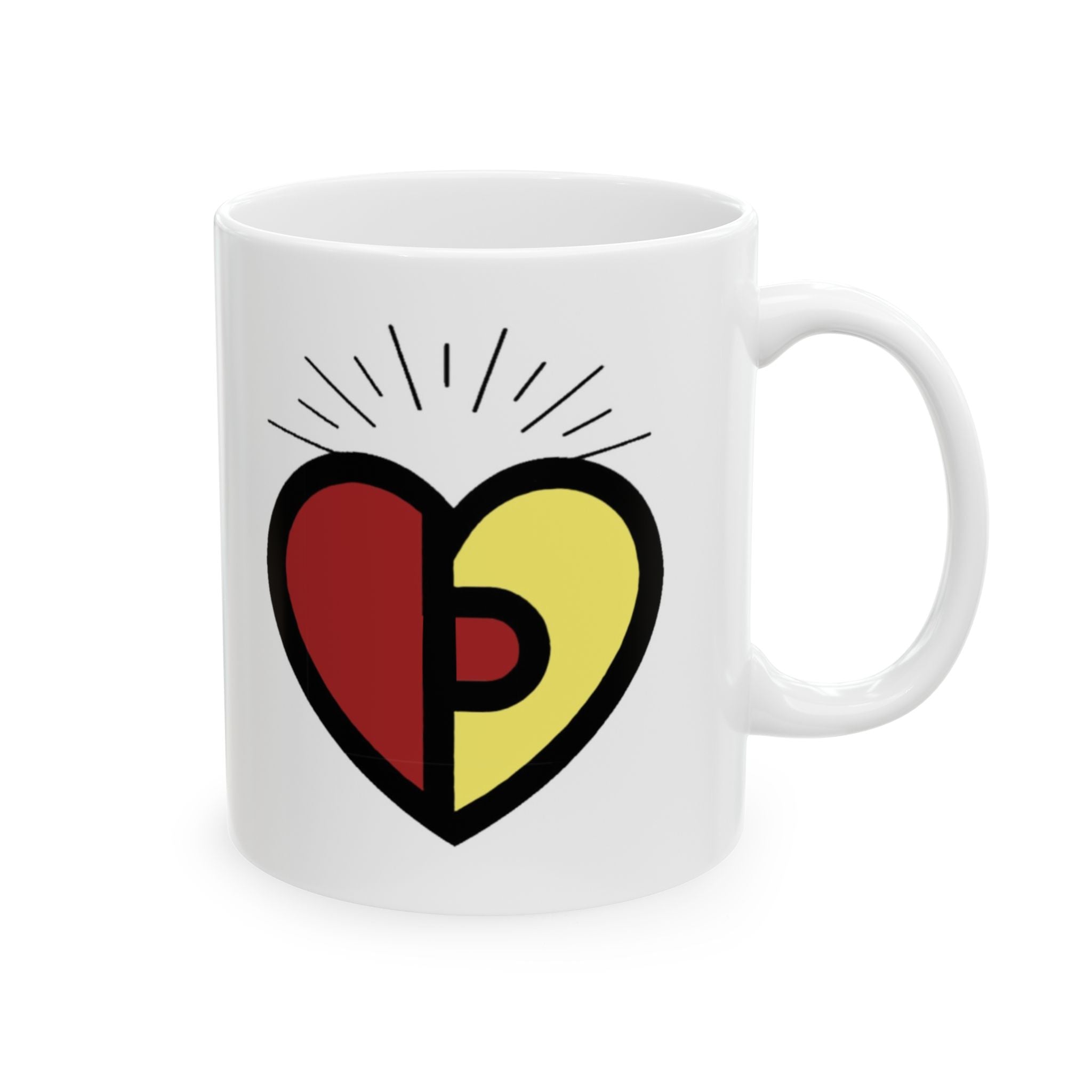 Passionoy Logo Accent Coffee Mug (11oz, 15oz)