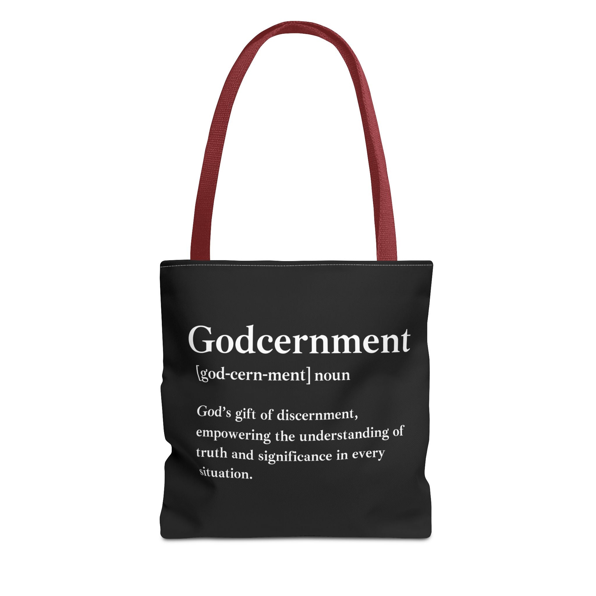 Godcernment Tote Bag - Custom Printed Stylish and Functional Tote