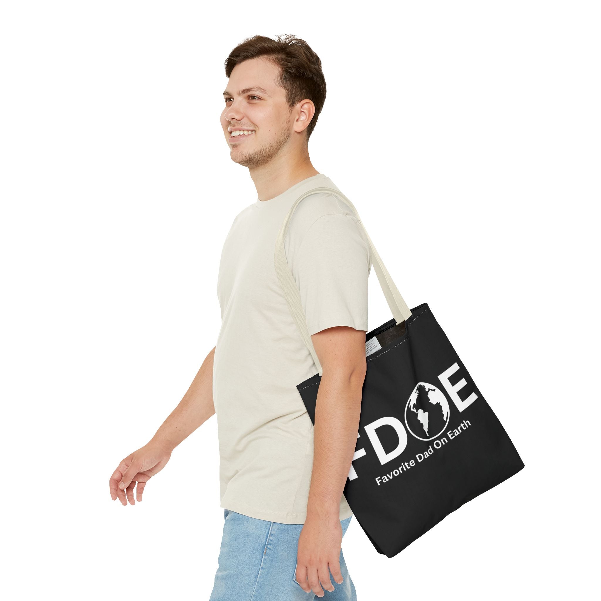 Favorite Dad On Earth (FDOE) Tote Bag- Custom Printed Stylish and Functional Tote