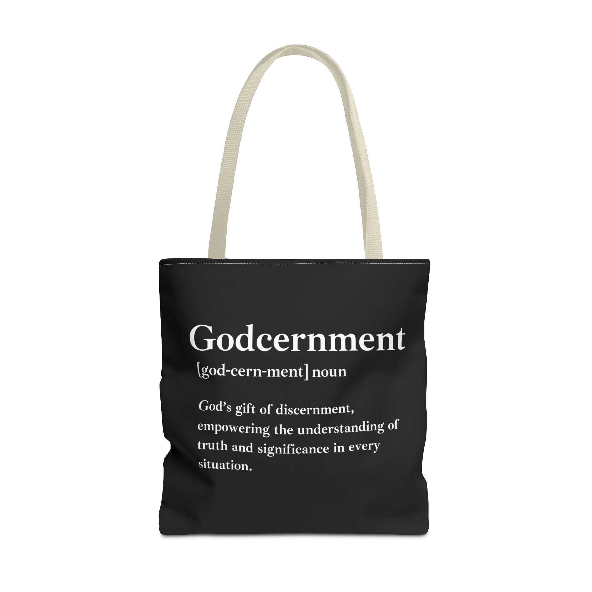 Godcernment Tote Bag - Custom Printed Stylish and Functional Tote