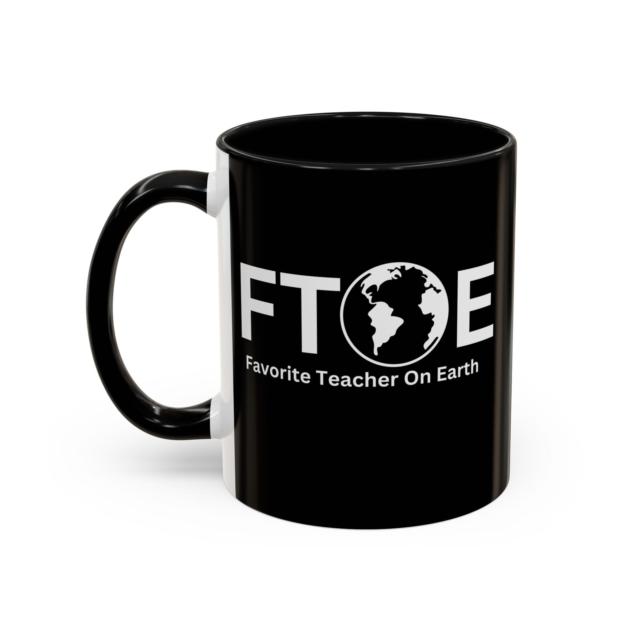 Favorite Teacher On Earth (FTOE) Accent Coffee Mug (11oz, 15oz)