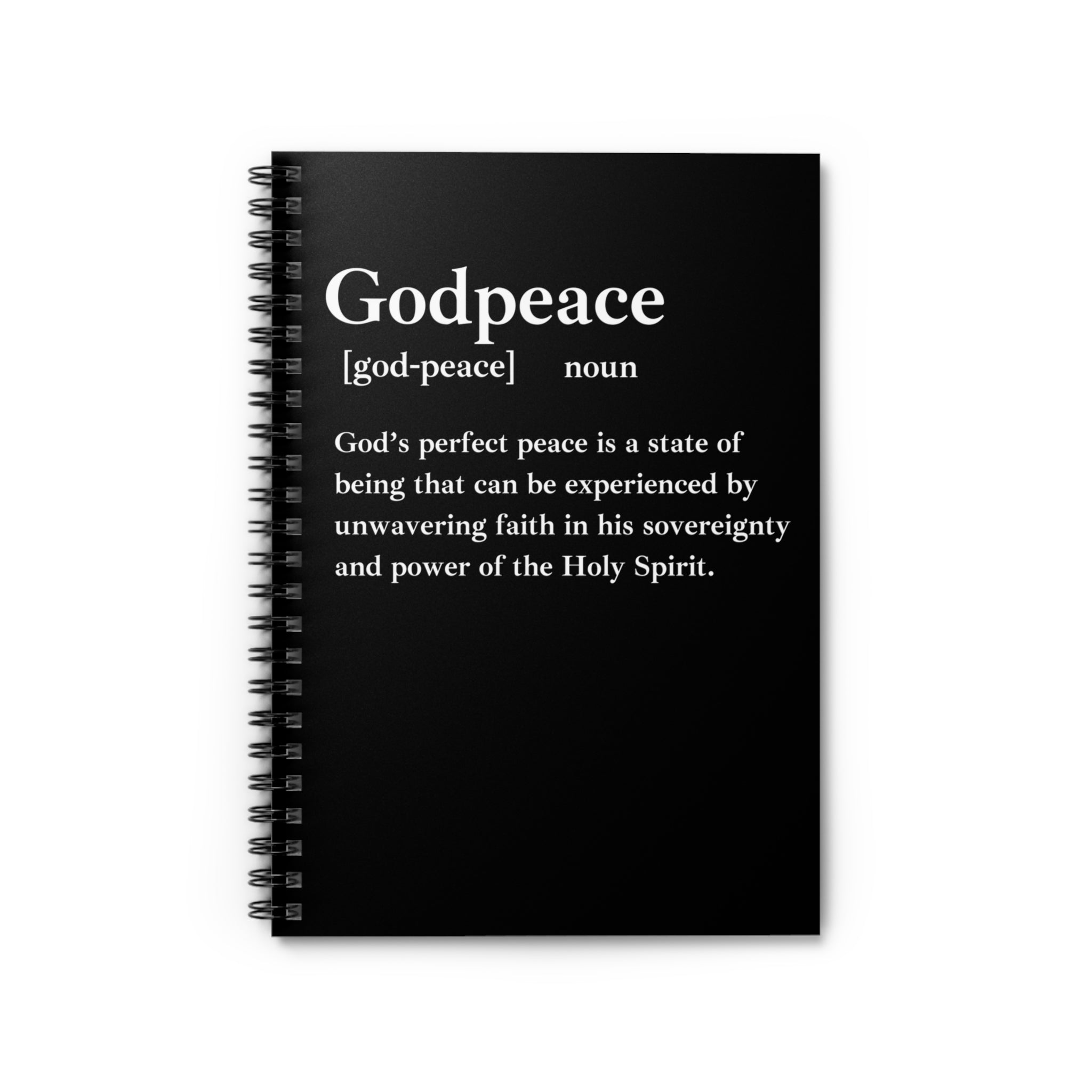 Godpeace Spiral Notebook - 118 Page Ruled Line Notebook for Everyday Use