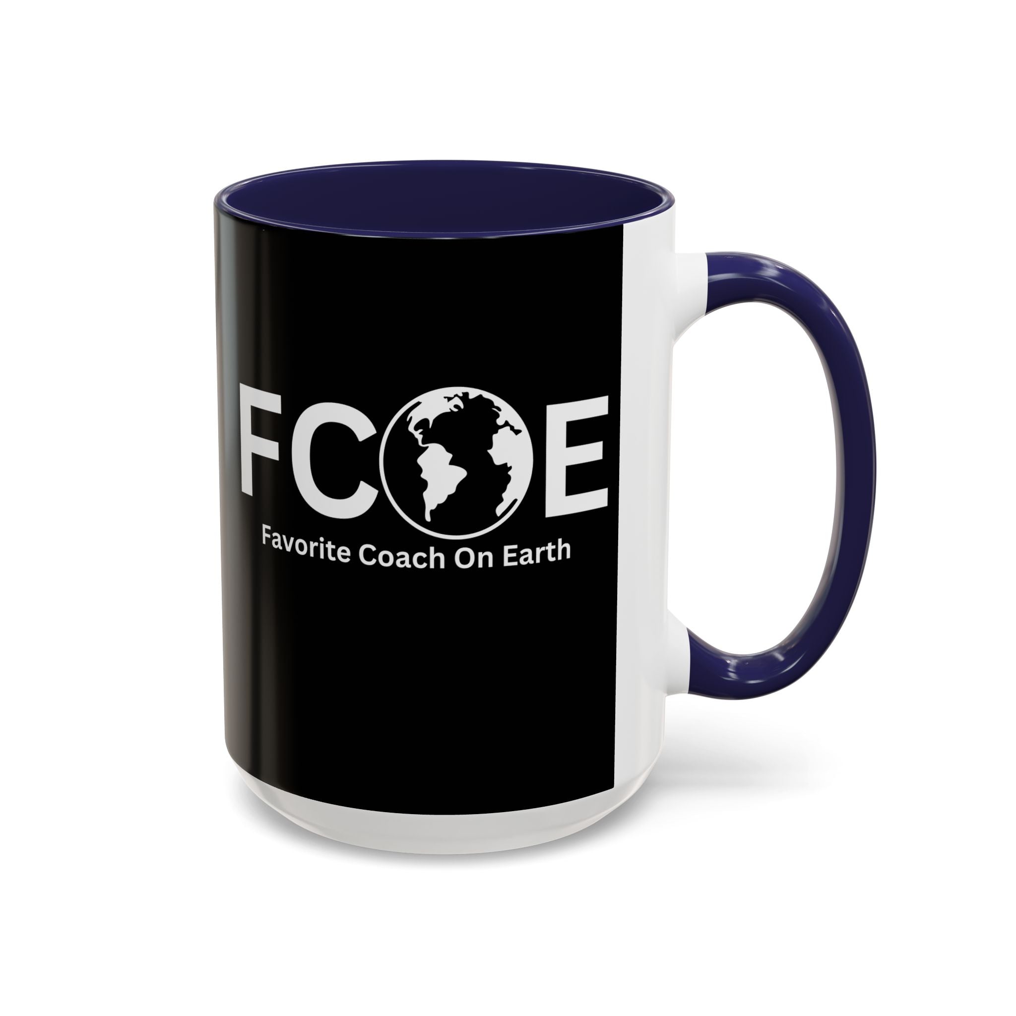 Favorite Coach On Earth (FCOE) Accent Coffee Mug (11oz, 15oz)