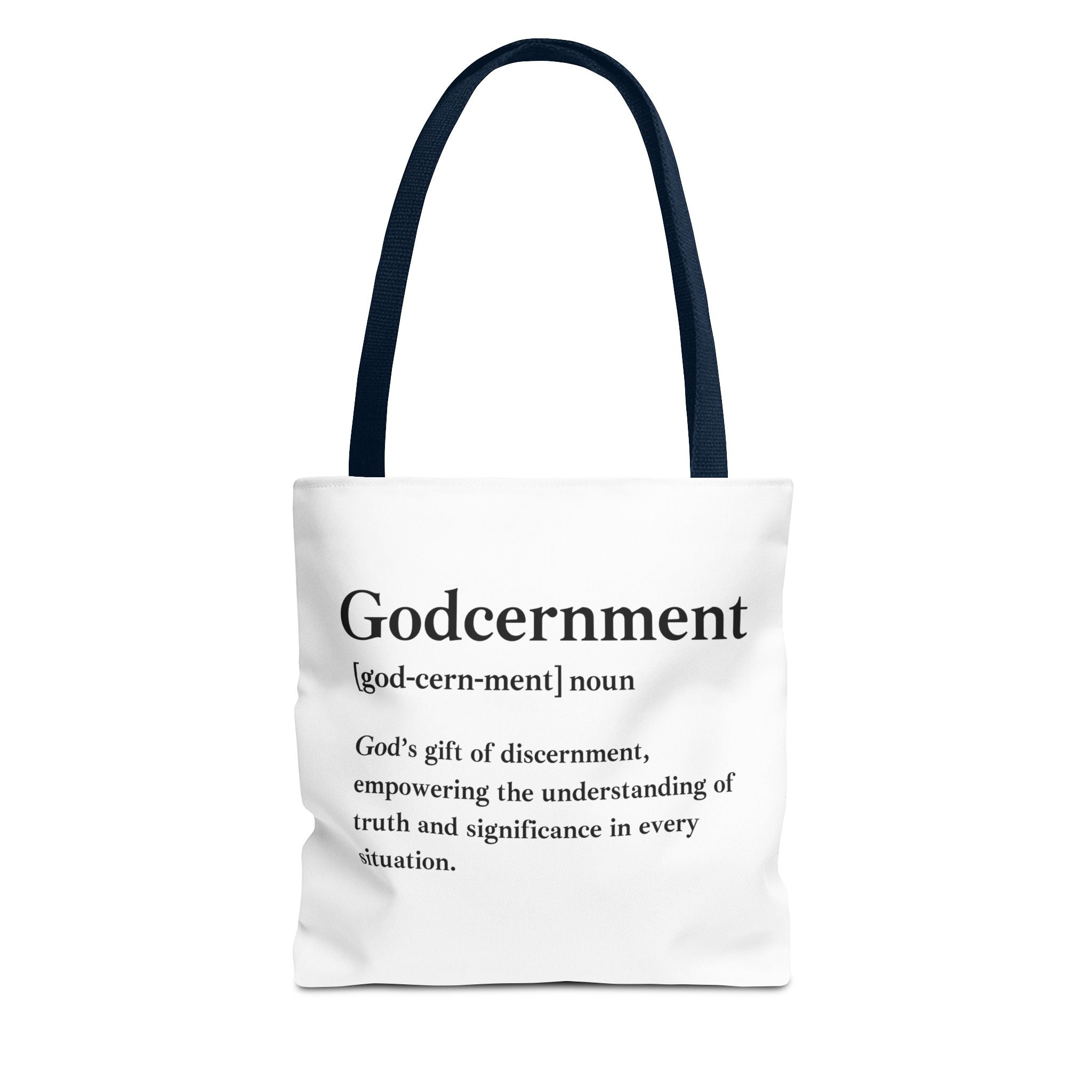 Godcernment Tote Bag - Custom Printed Stylish and Functional Tote