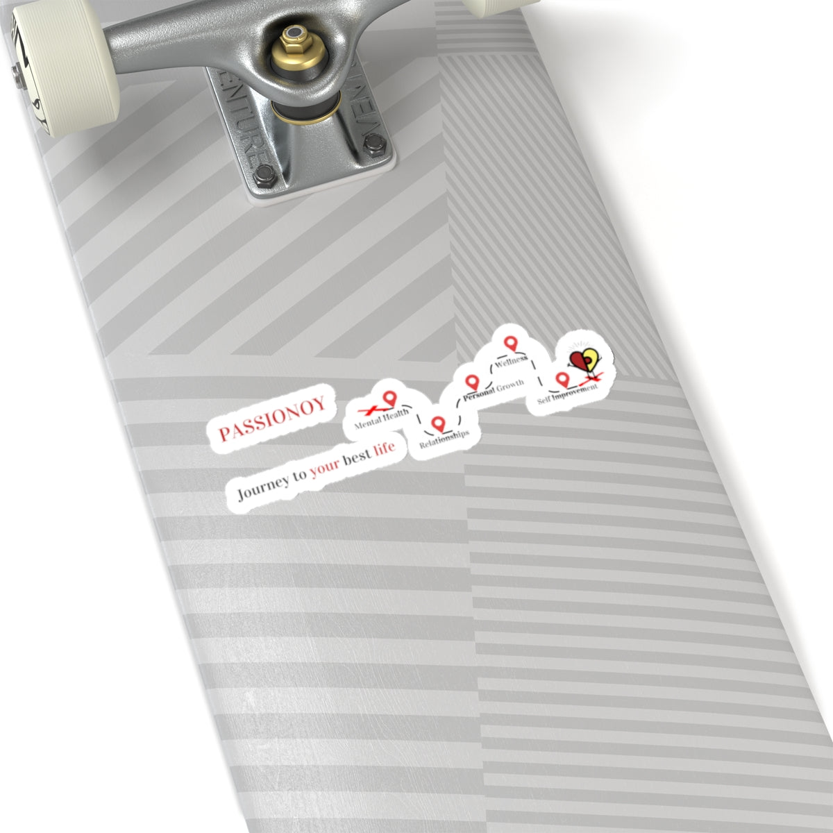 Passionoy Journey Banner Kiss-Cut Stickers - Custom Vinyl Stickers for Creative Decor