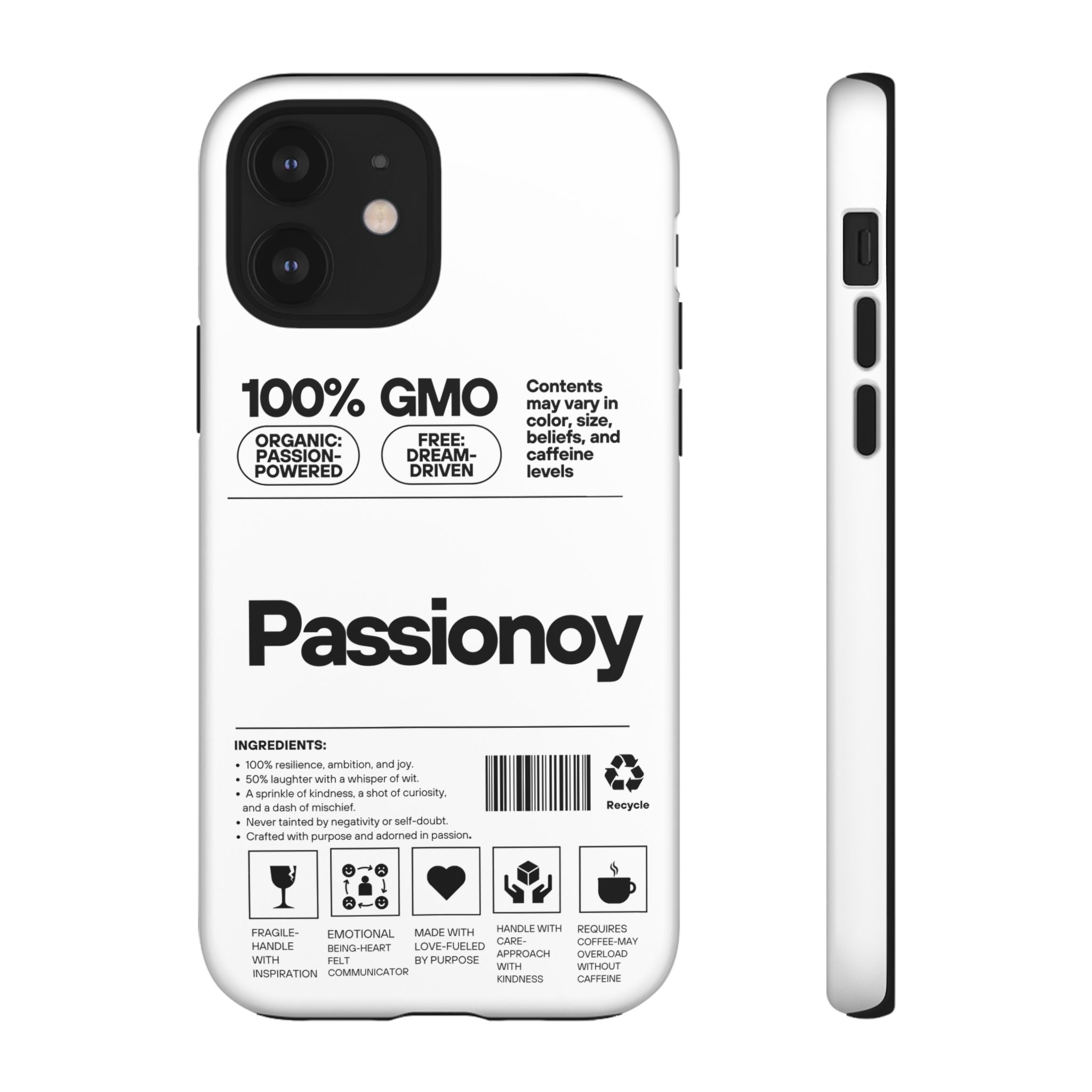 Passionoy Label Tough Cases - Custom Protective Phone Cases for iPhone, Samsung Galaxy, and Google Pixel