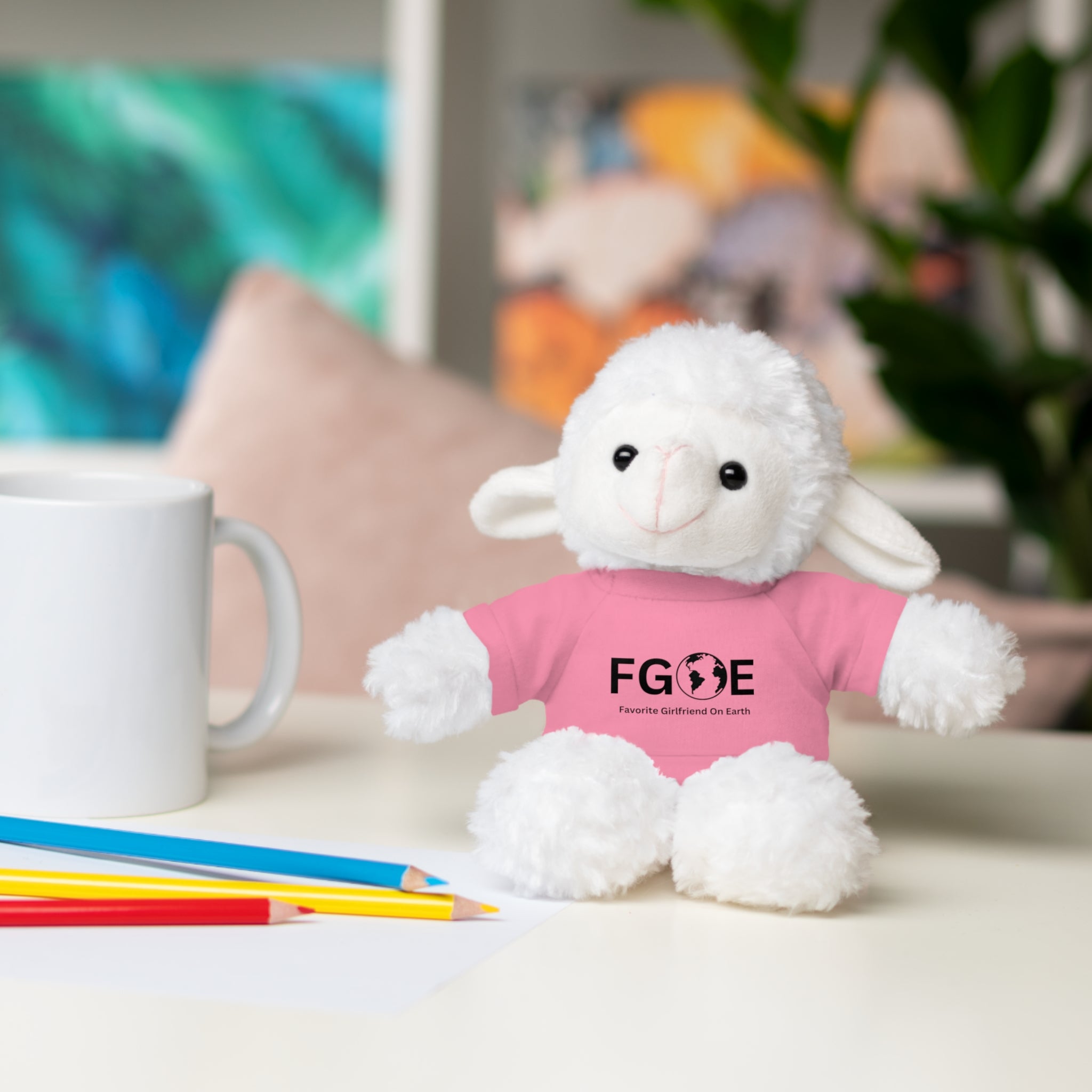 Stuffed Animal Gift – Favorite Girlfriend on Earth (FGOE)– Customizable T-Shirt & Animal