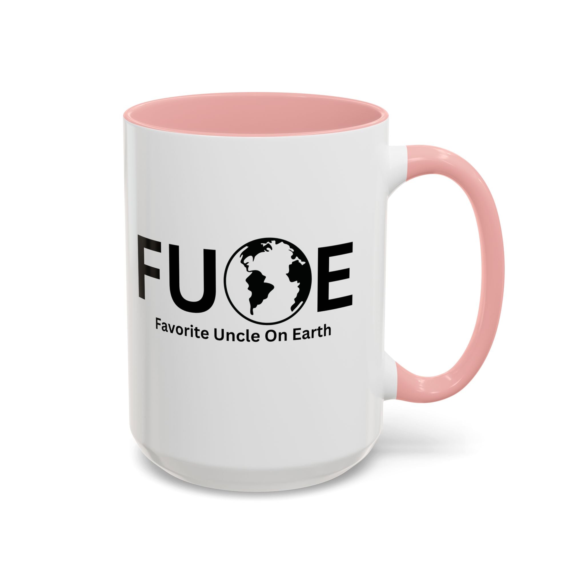 Favorite Uncle On Earth (FUOE) Accent Coffee Mug (11oz, 15oz)