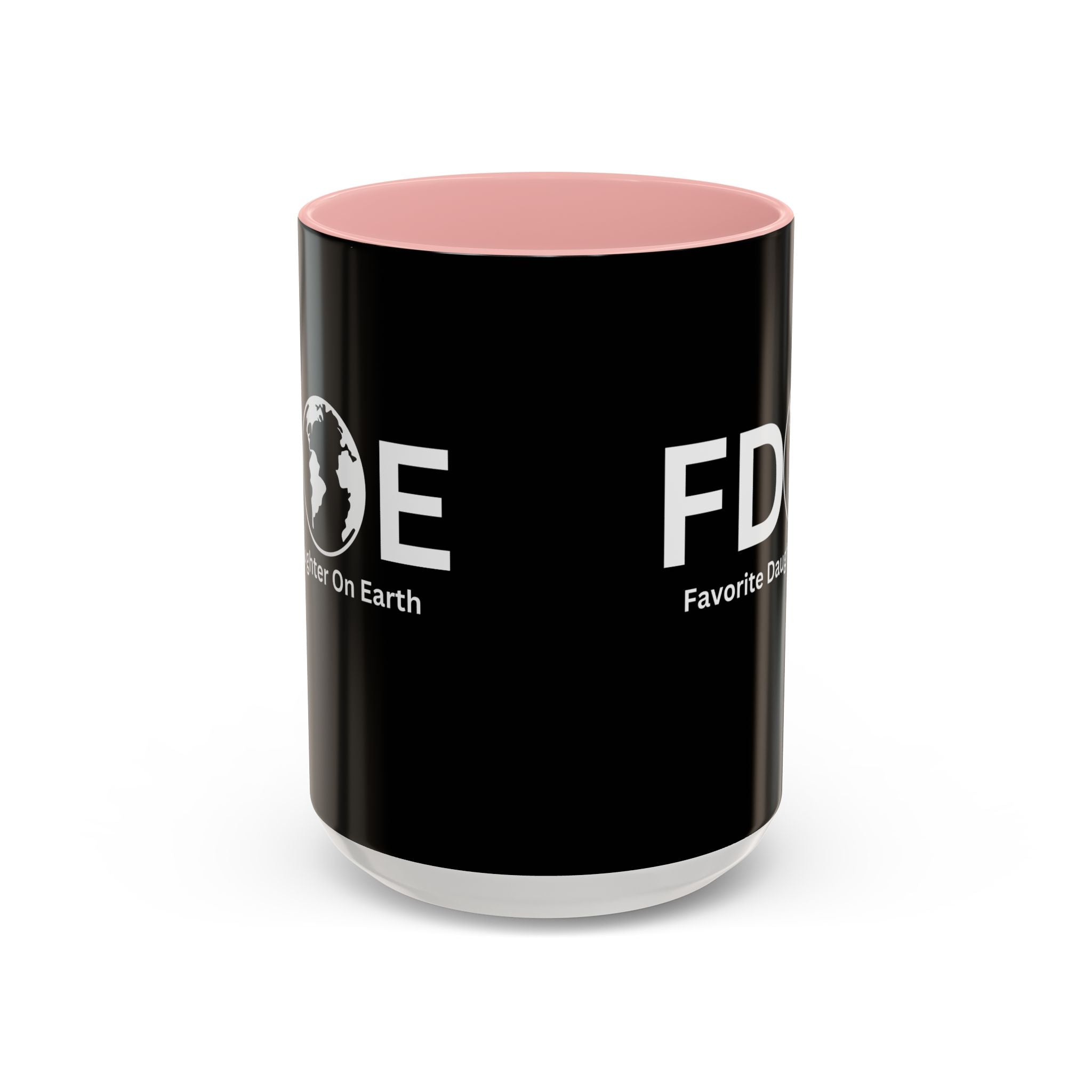 Favorite Daughter On Earth (FDOE) Accent Coffee Mug (11oz, 15oz)