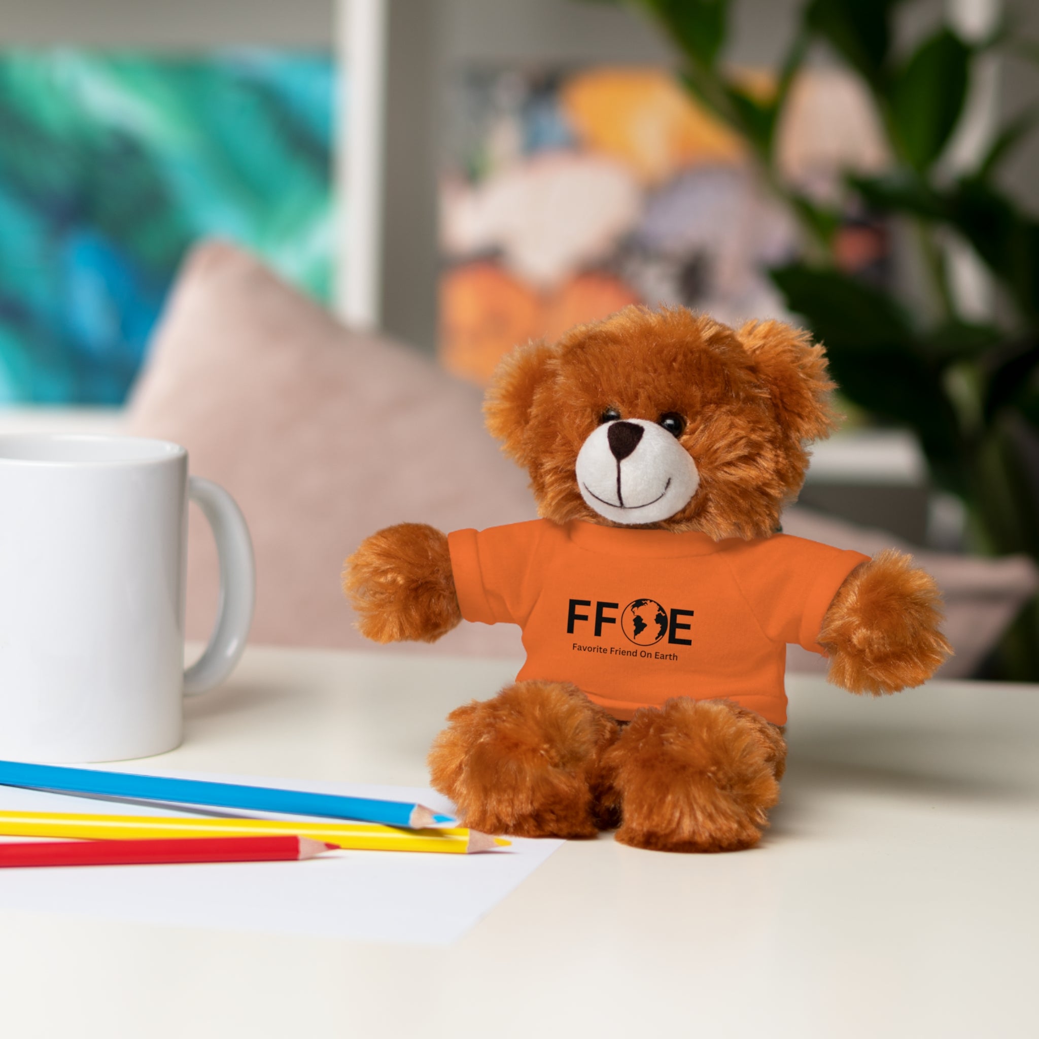 Stuffed Animal Gift – Favorite Friend on Earth (FFOE)– Customizable T-Shirt & Animal