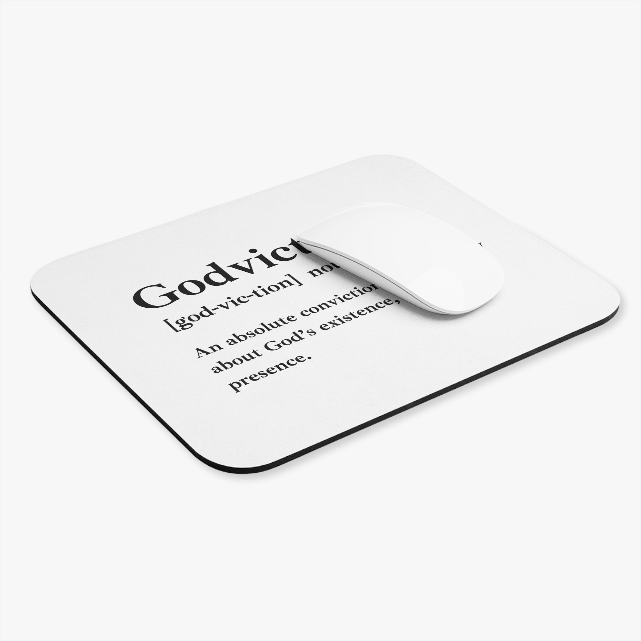 Godviction Rectangular Mouse Pad - Custom Personalized Gaming and Office Mouse Pad