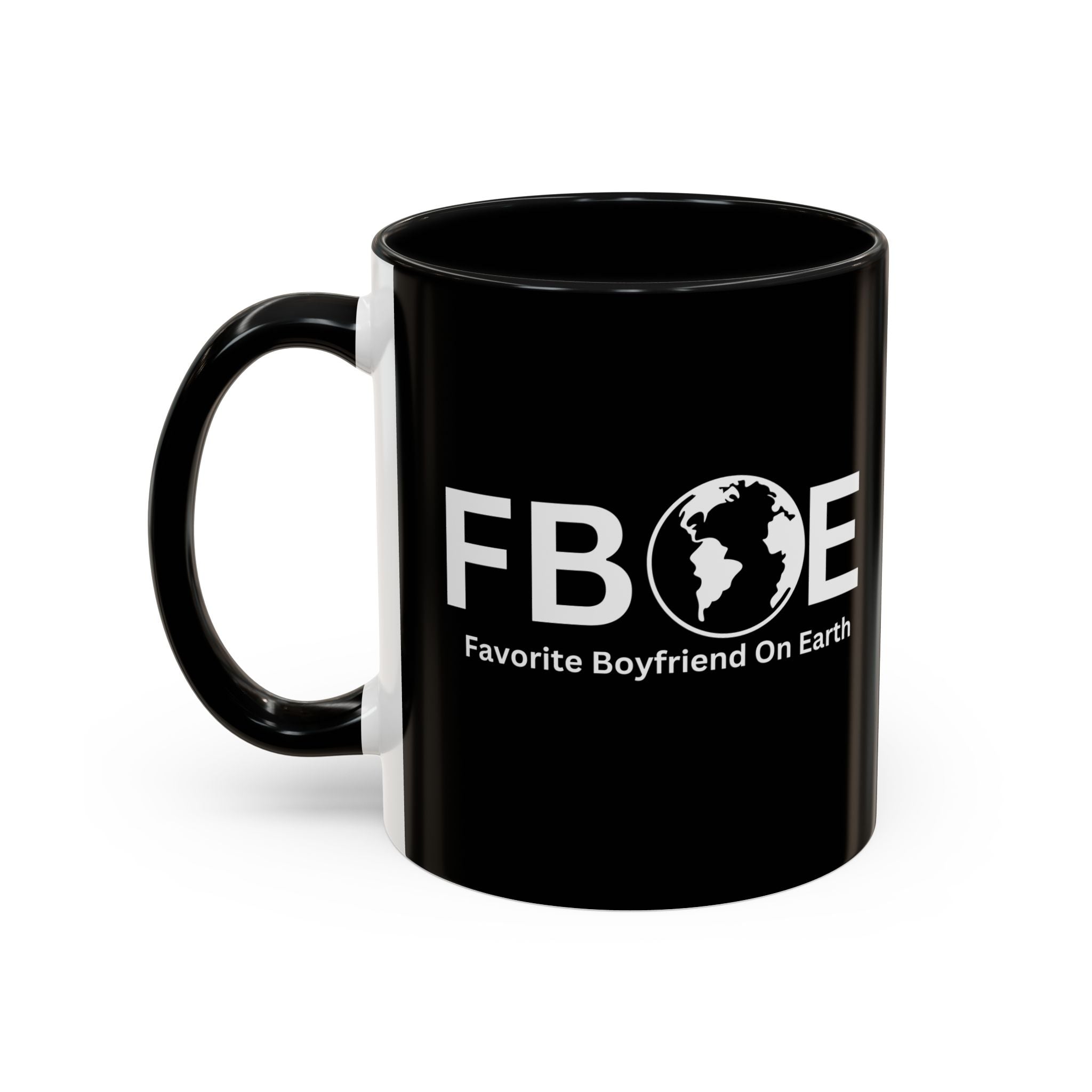 Favorite Boyfriend On Earth (FBOE) Accent Coffee Mug (11oz, 15oz)