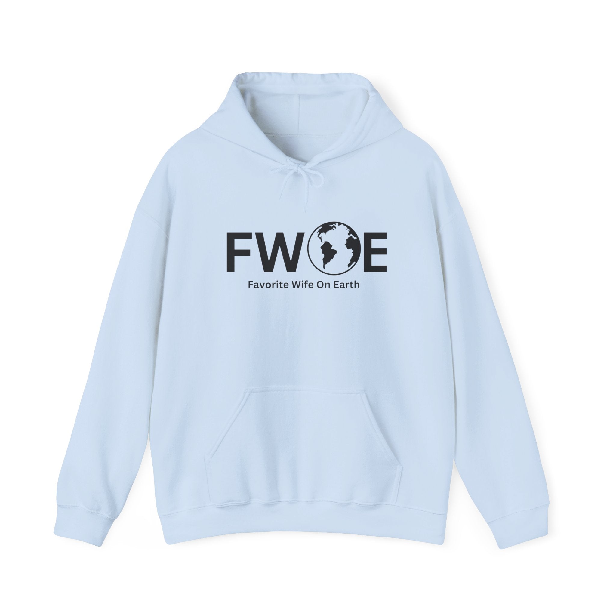 Favorite Wife On Earth (FWOE) Hooded Sweatshirt - Cozy and Stylish Hoodie for Cold Days