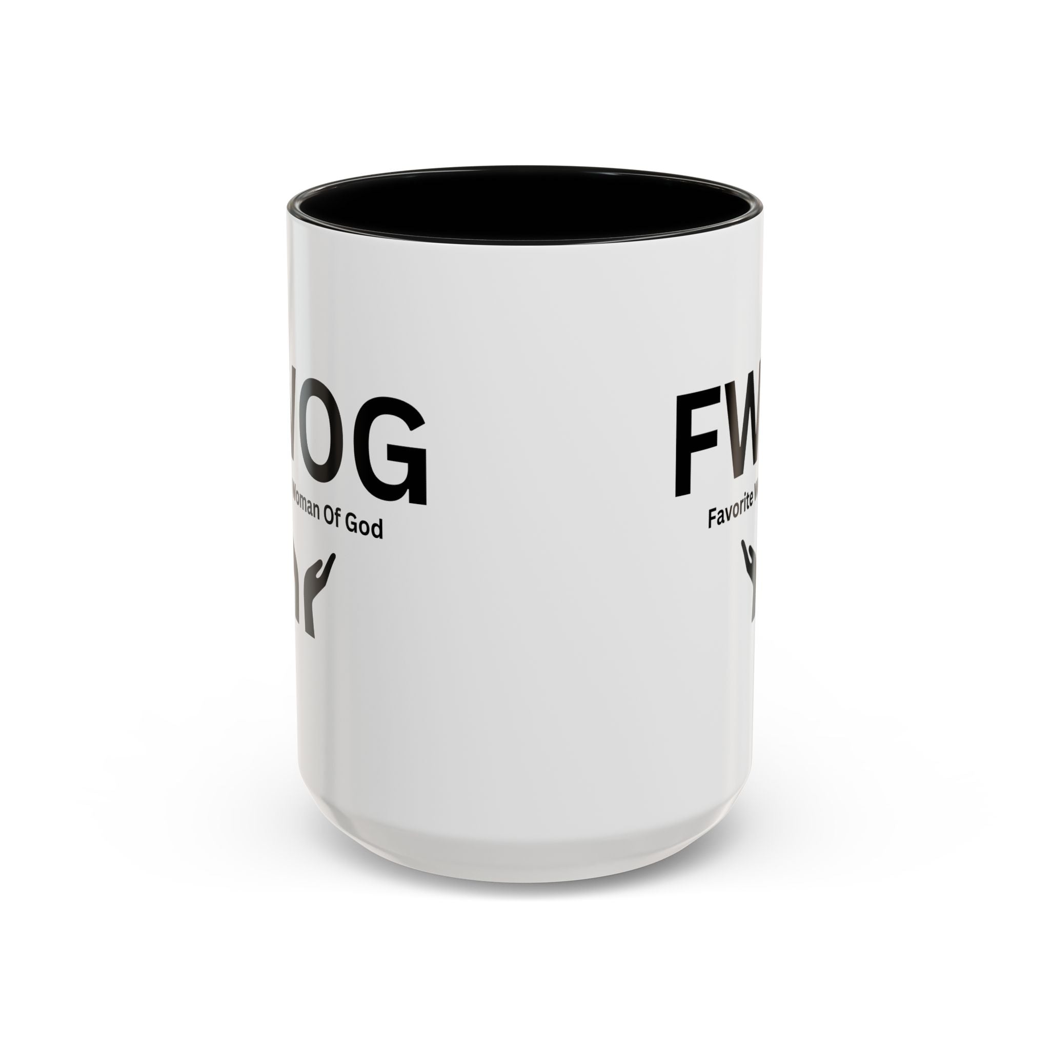 Favorite Woman of God (FWOG) Accent Coffee Mug (11, 15oz)