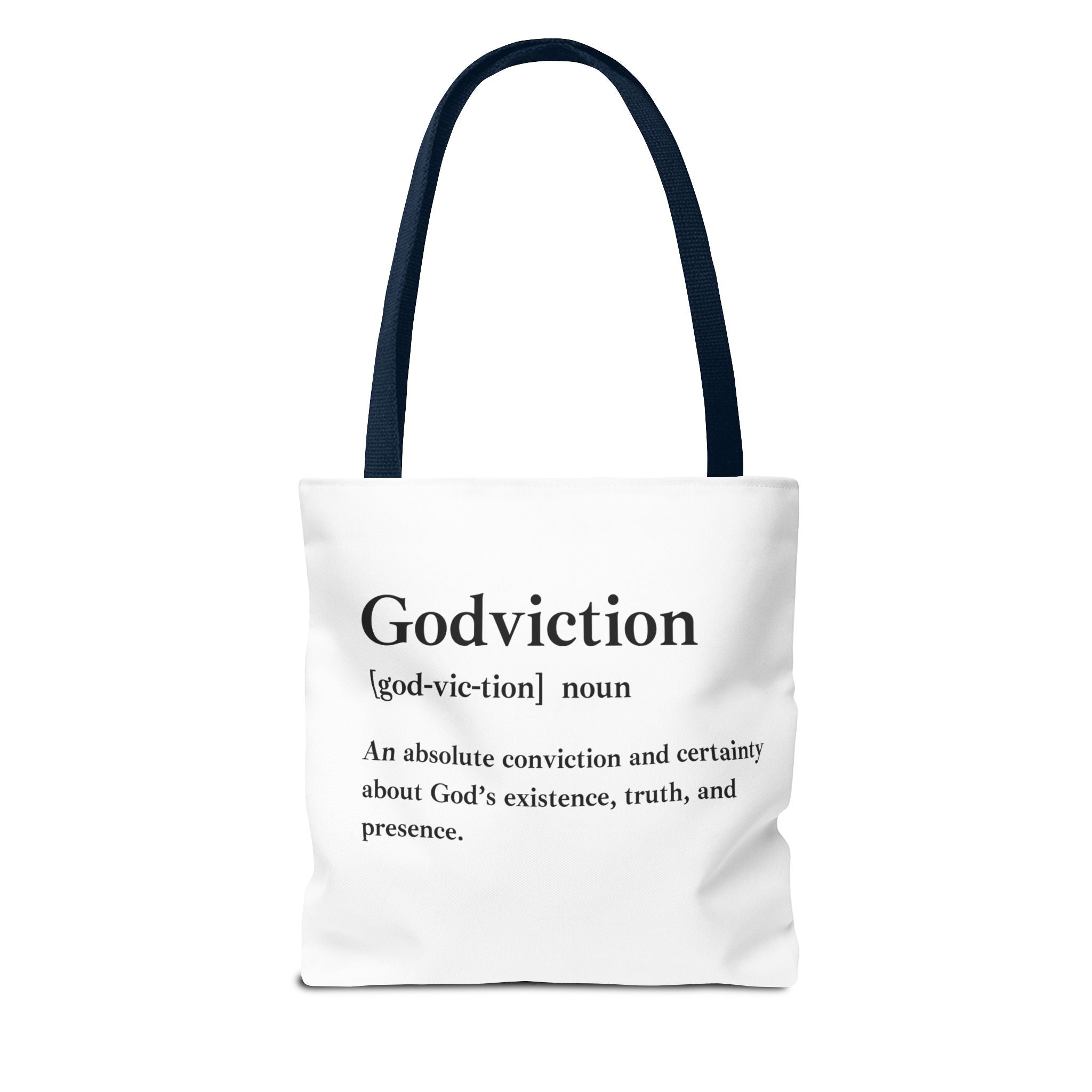 Godviction Tote Bag - Custom Printed Stylish and Functional Tote