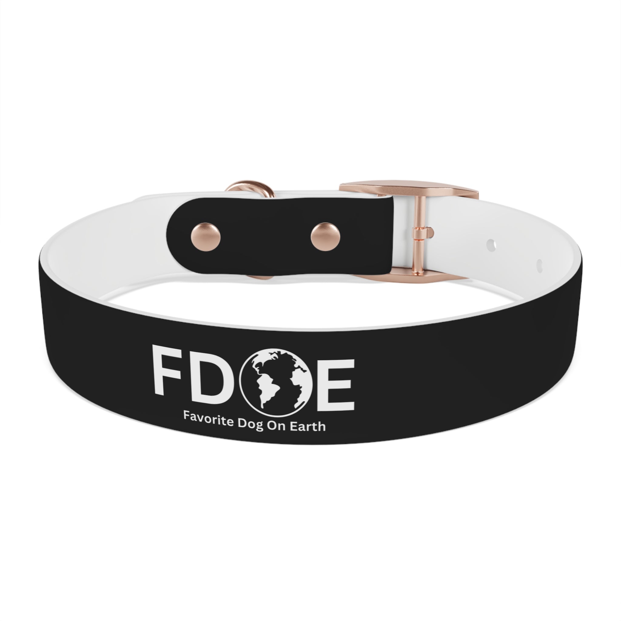 Favorite Dog On Earth (FDOE) Personalized Dog Collar - Customizable and Stylish Pet Accessory