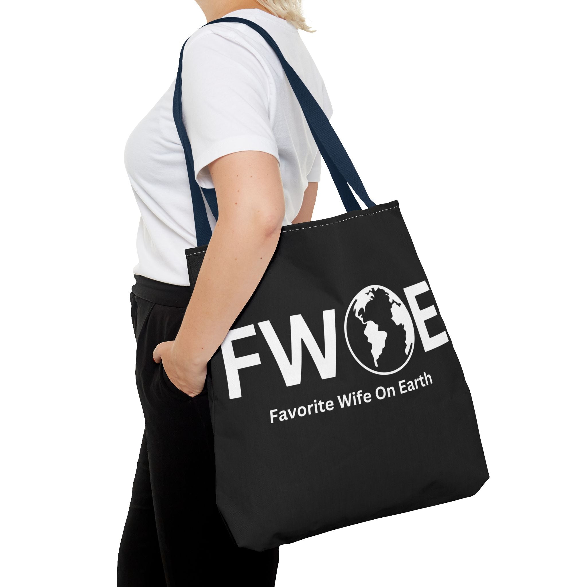 Favorite Wife On Earth (FWOE) Tote Bag - Custom Printed Stylish and Functional Tote