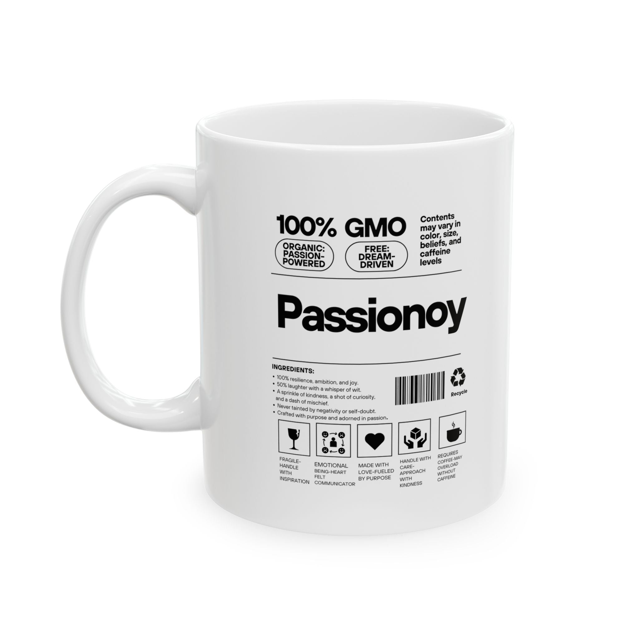 Passionoy Label Accent Coffee Mug (11oz, 15oz)